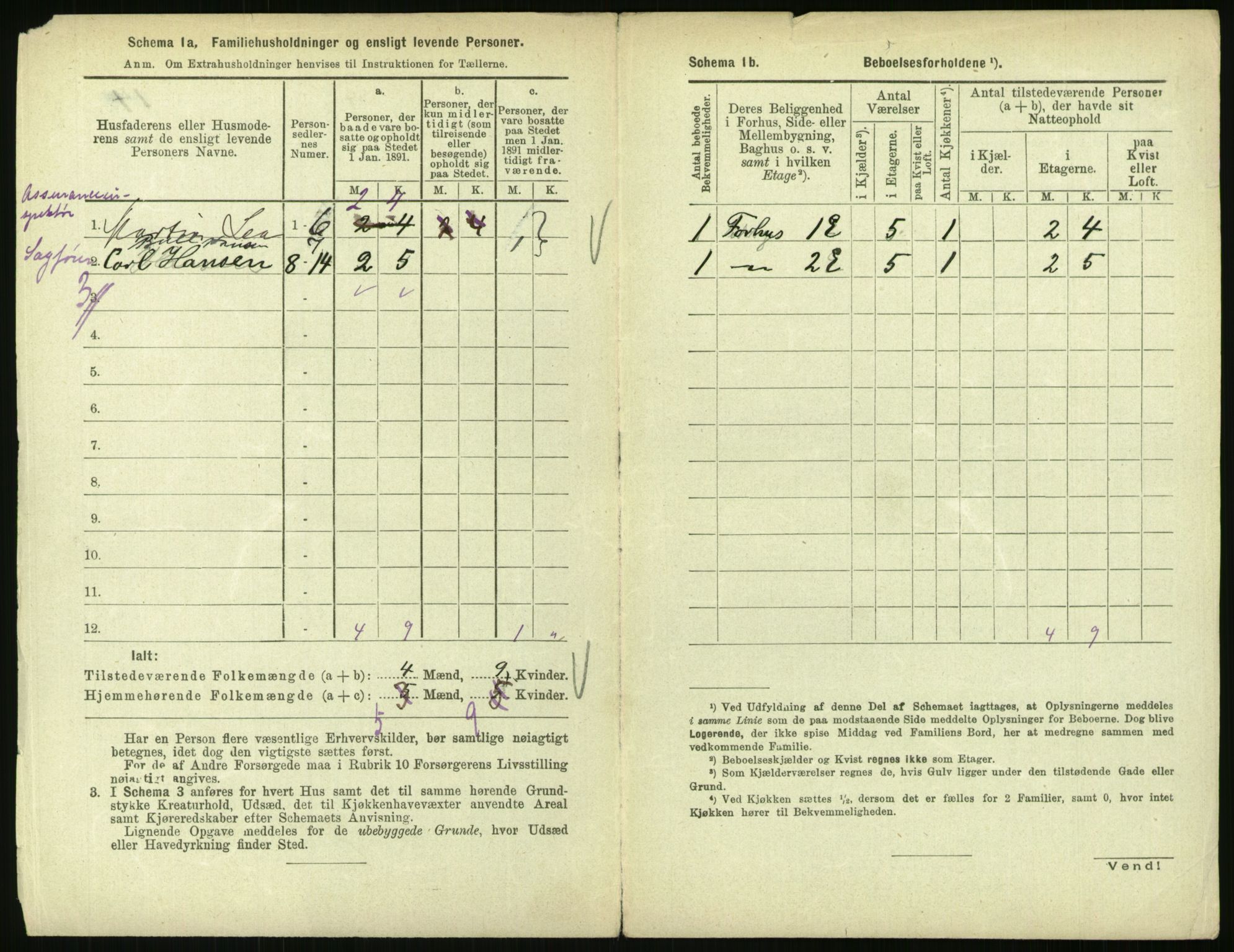 RA, 1891 census for 0301 Kristiania, 1891, p. 42460