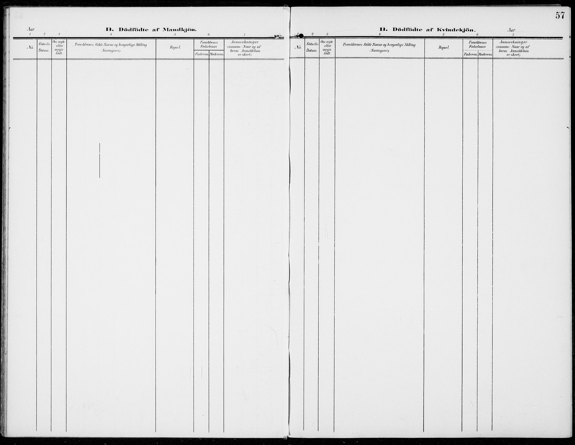 Sel prestekontor, SAH/PREST-074/H/Ha/Haa/L0001: Parish register (official) no. 1, 1905-1922, p. 57