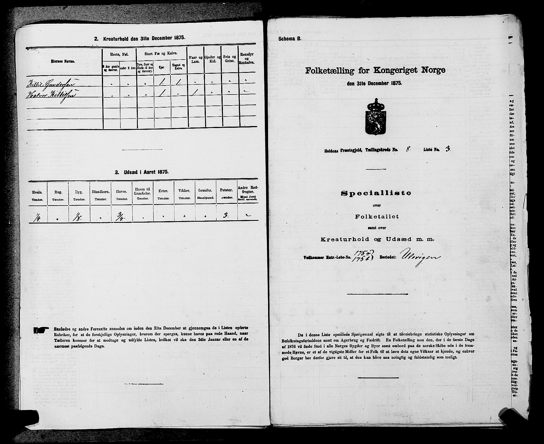 SAKO, 1875 census for 0819P Holla, 1875, p. 966