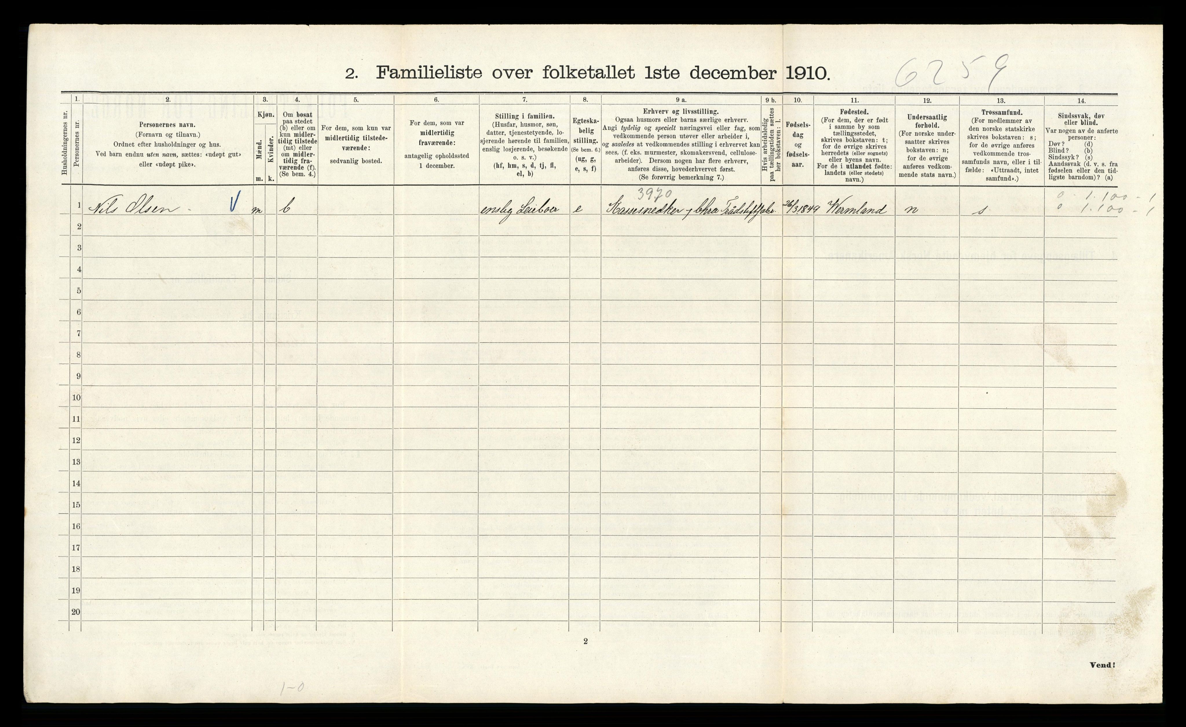 RA, 1910 census for Kristiania, 1910, p. 1154