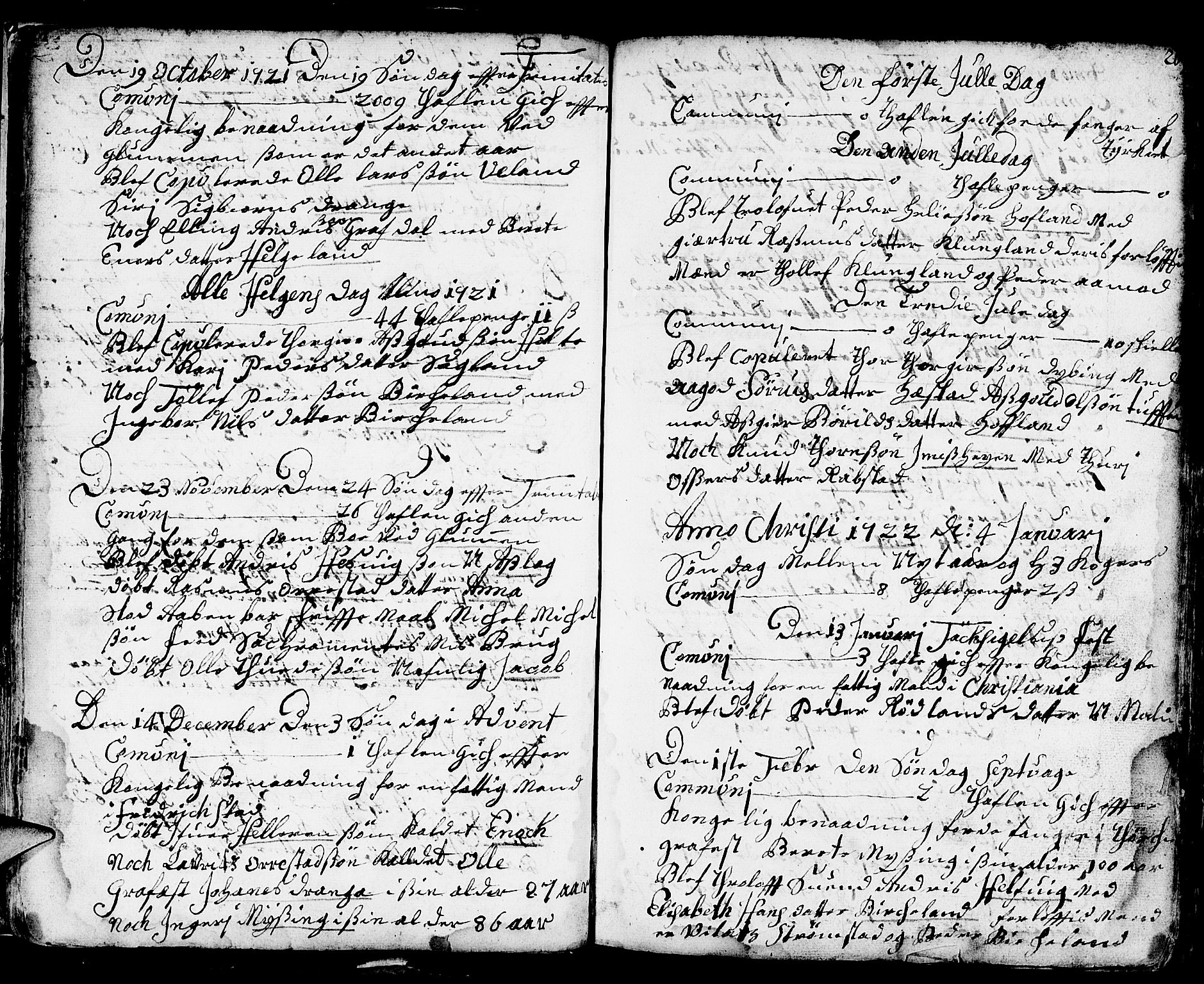 Helleland sokneprestkontor, SAST/A-101810: Parish register (official) no. A 1 /1, 1713-1761, p. 26