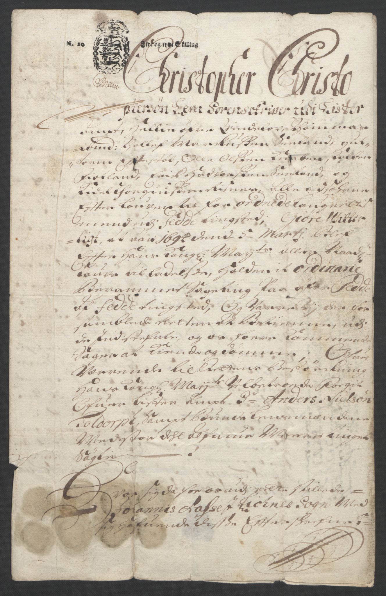 Rentekammeret inntil 1814, Reviderte regnskaper, Fogderegnskap, RA/EA-4092/R43/L2545: Fogderegnskap Lista og Mandal, 1694-1695, p. 298