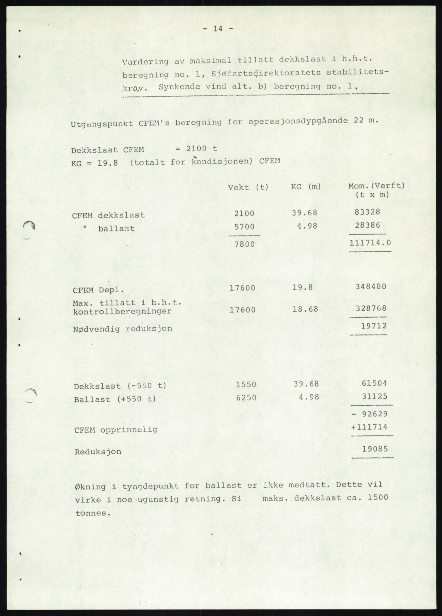 Justisdepartementet, Granskningskommisjonen ved Alexander Kielland-ulykken 27.3.1980, AV/RA-S-1165/D/L0019: S Værforhold (Doku.liste + S1-S5 av 5)/ T (T1-T2)/ U Stabilitet (Doku.liste + U1-U5 av 5), 1980-1981, p. 827