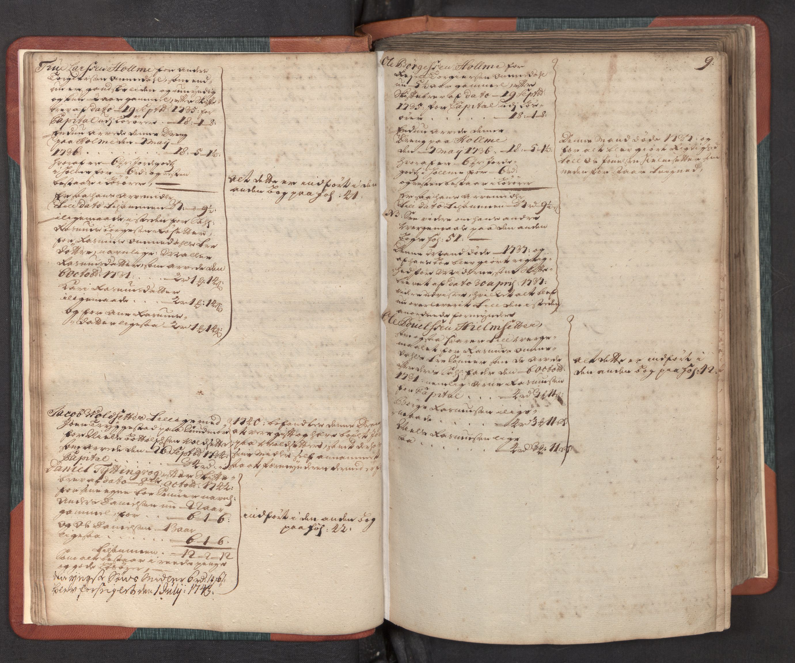 Nordfjord sorenskriveri, AV/SAB-A-2801/1/05/05a/L0002: Overformyndarprotokollar, 1736-1744