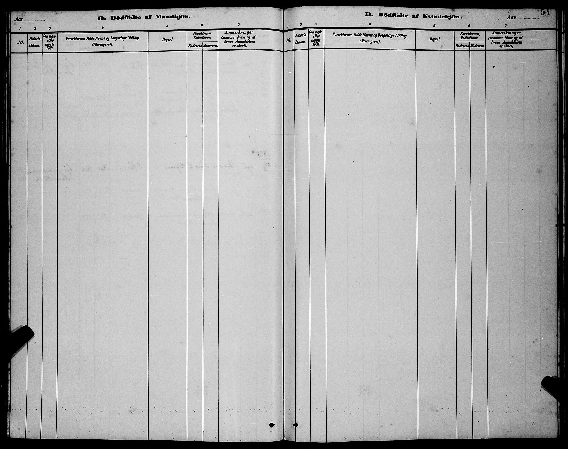 Ministerialprotokoller, klokkerbøker og fødselsregistre - Møre og Romsdal, AV/SAT-A-1454/538/L0523: Parish register (copy) no. 538C01, 1881-1900, p. 54