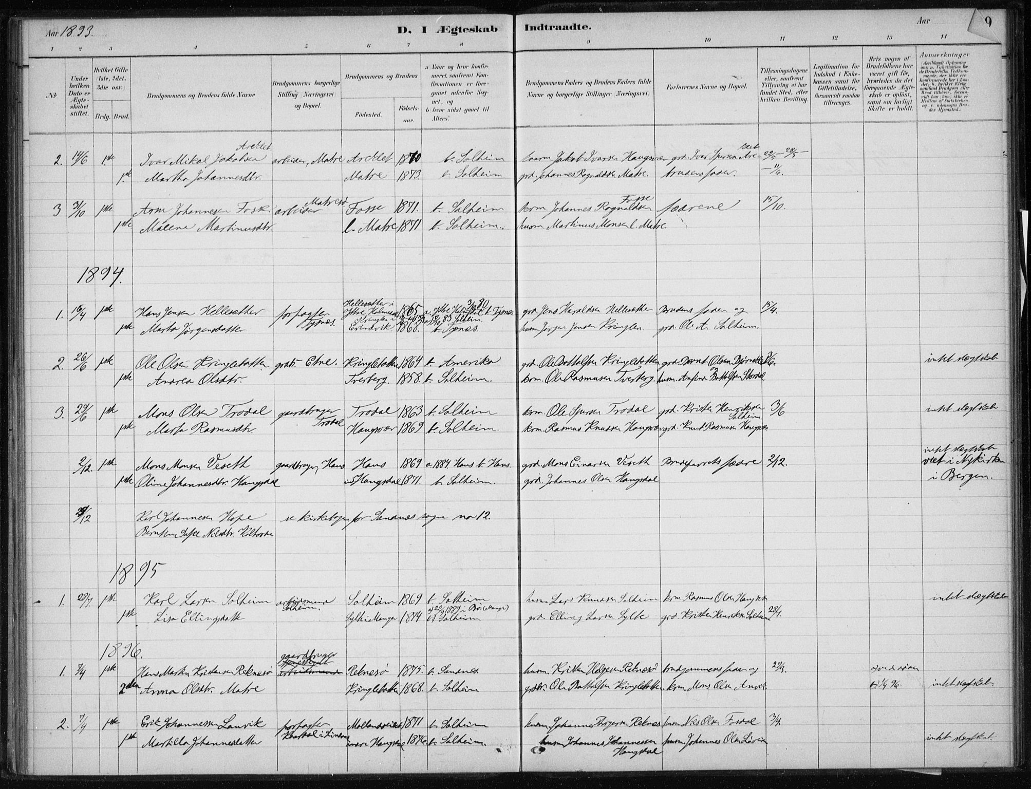 Masfjorden sokneprestembete, AV/SAB-A-77001: Parish register (official) no. C  1, 1882-1896, p. 68