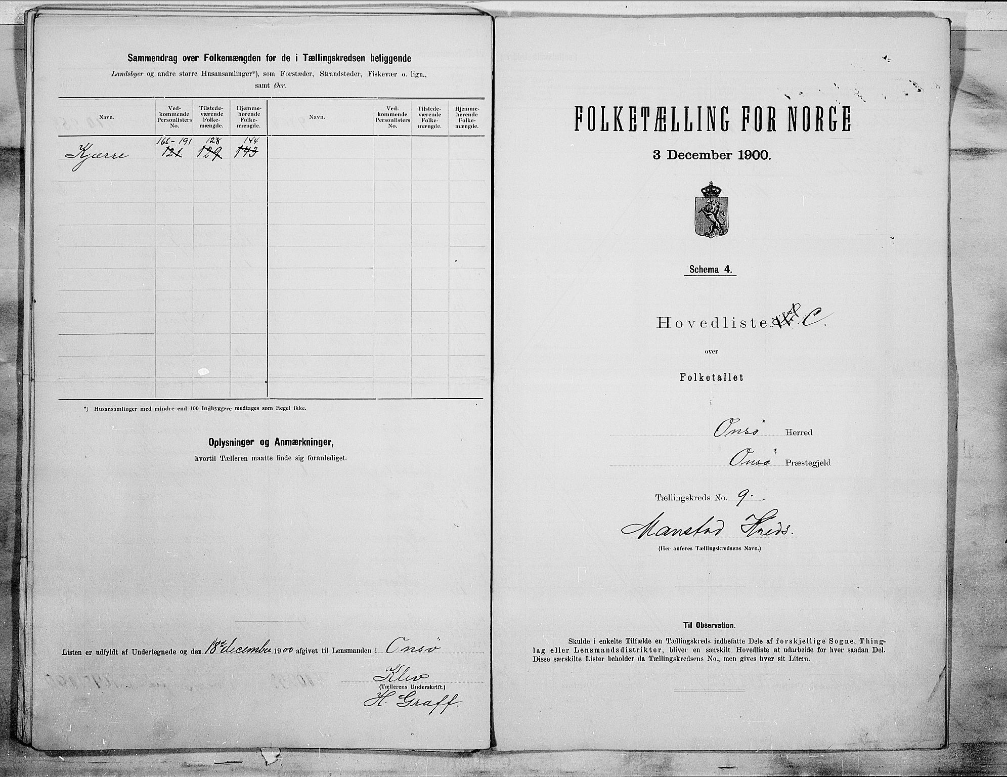 SAO, 1900 census for Onsøy, 1900, p. 34