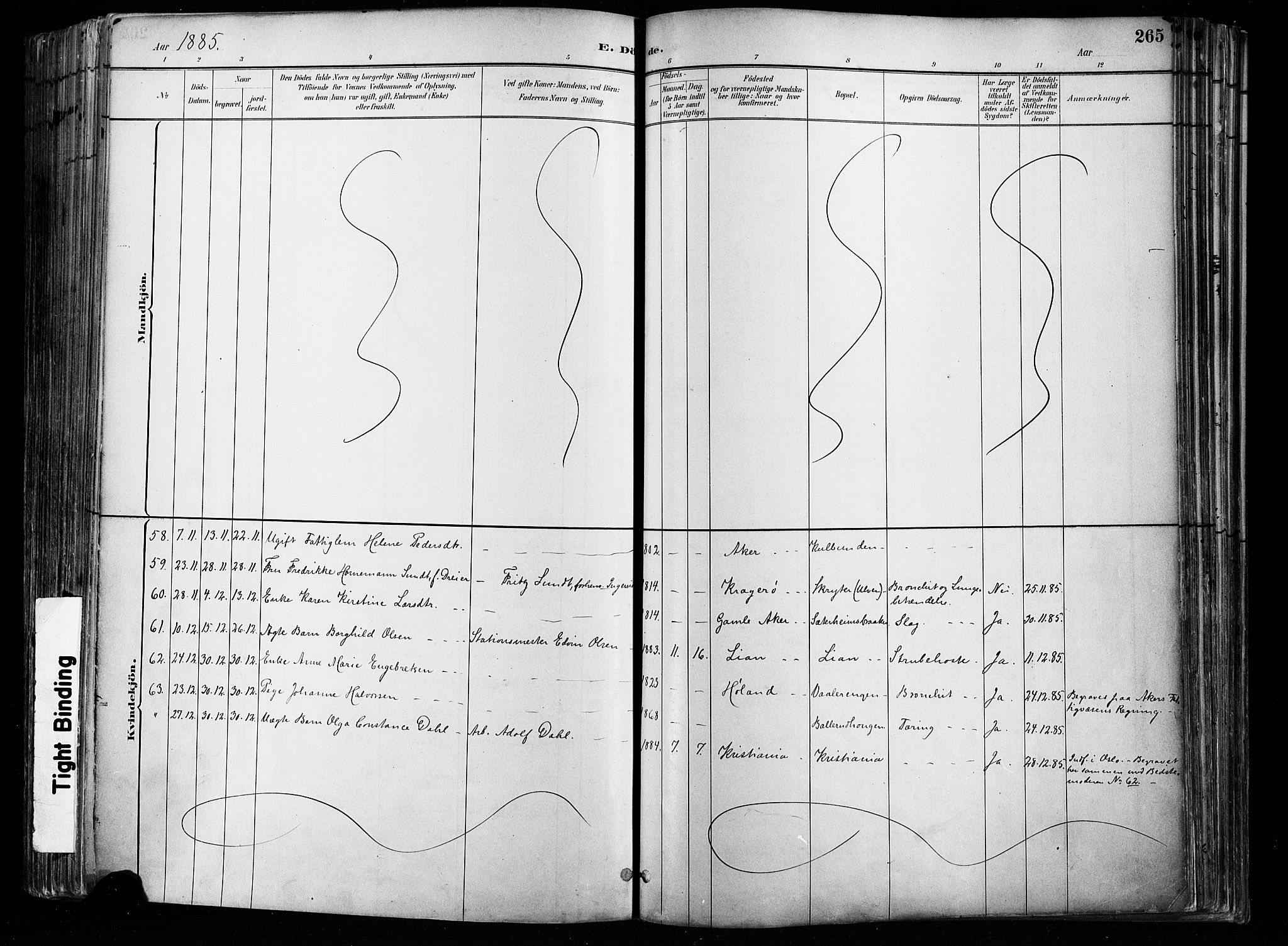 Østre Aker prestekontor Kirkebøker, AV/SAO-A-10840/F/Fa/L0008: Parish register (official) no. I 8, 1883-1894, p. 265