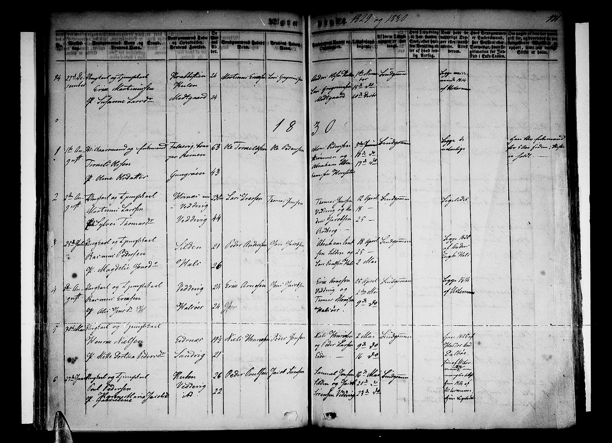 Selje sokneprestembete, SAB/A-99938/H/Ha/Haa/Haaa: Parish register (official) no. A 9, 1829-1844, p. 171