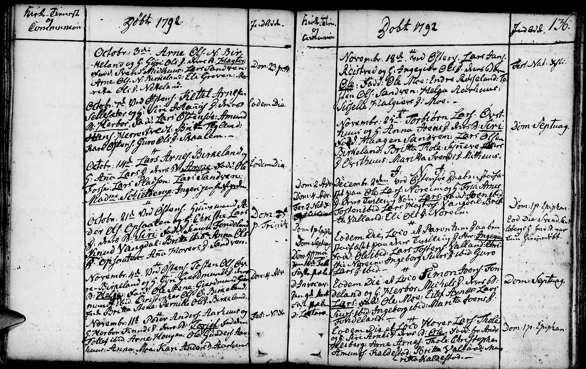 Kvam sokneprestembete, AV/SAB-A-76201/H/Haa: Parish register (official) no. A 3, 1743-1795, p. 136