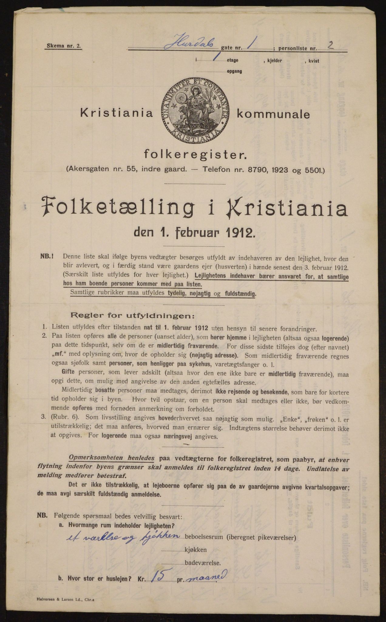 OBA, Municipal Census 1912 for Kristiania, 1912, p. 42621