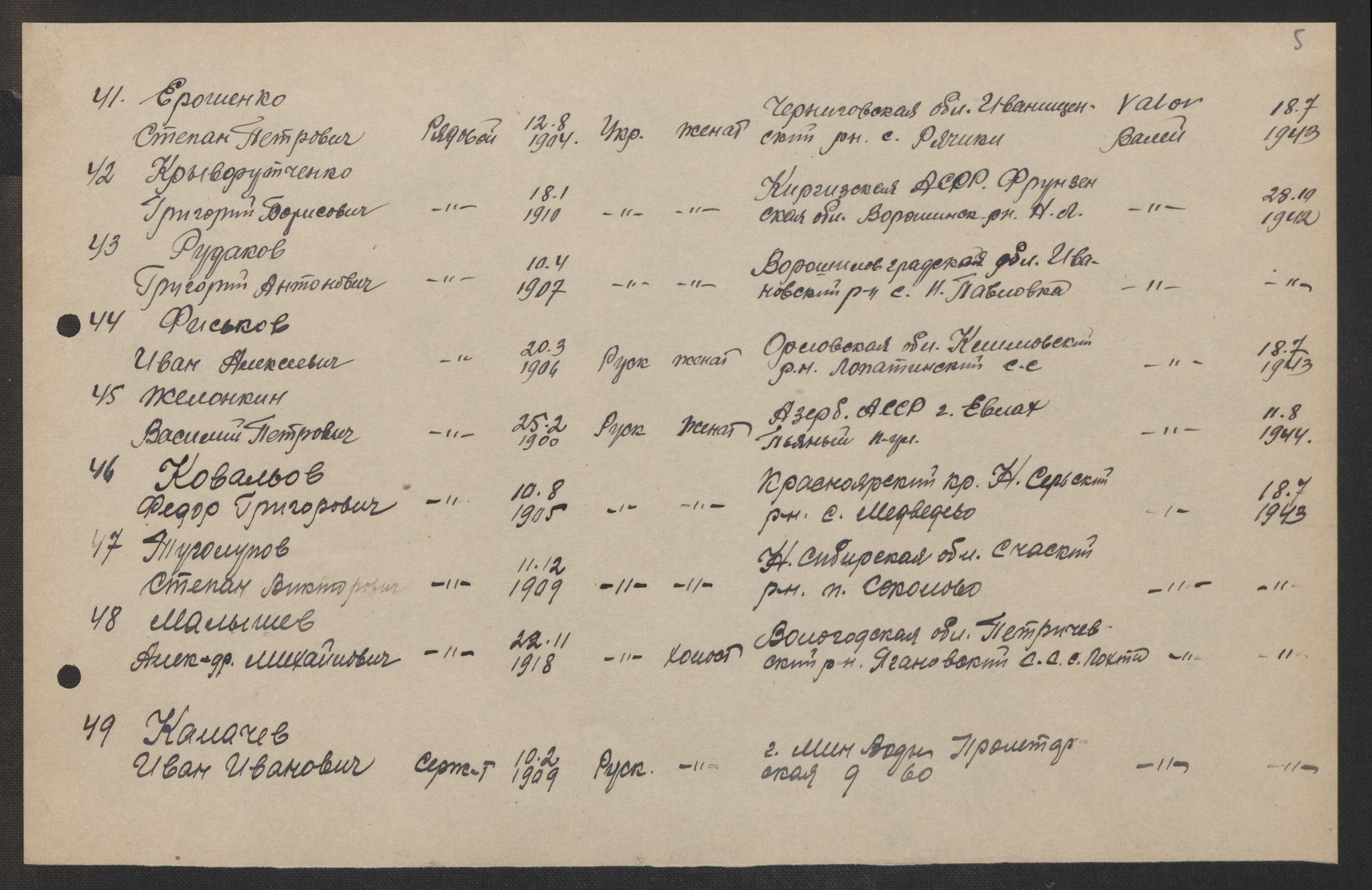 Flyktnings- og fangedirektoratet, Repatrieringskontoret, AV/RA-S-1681/D/Db/L0017: Displaced Persons (DPs) og sivile tyskere, 1945-1948, p. 226