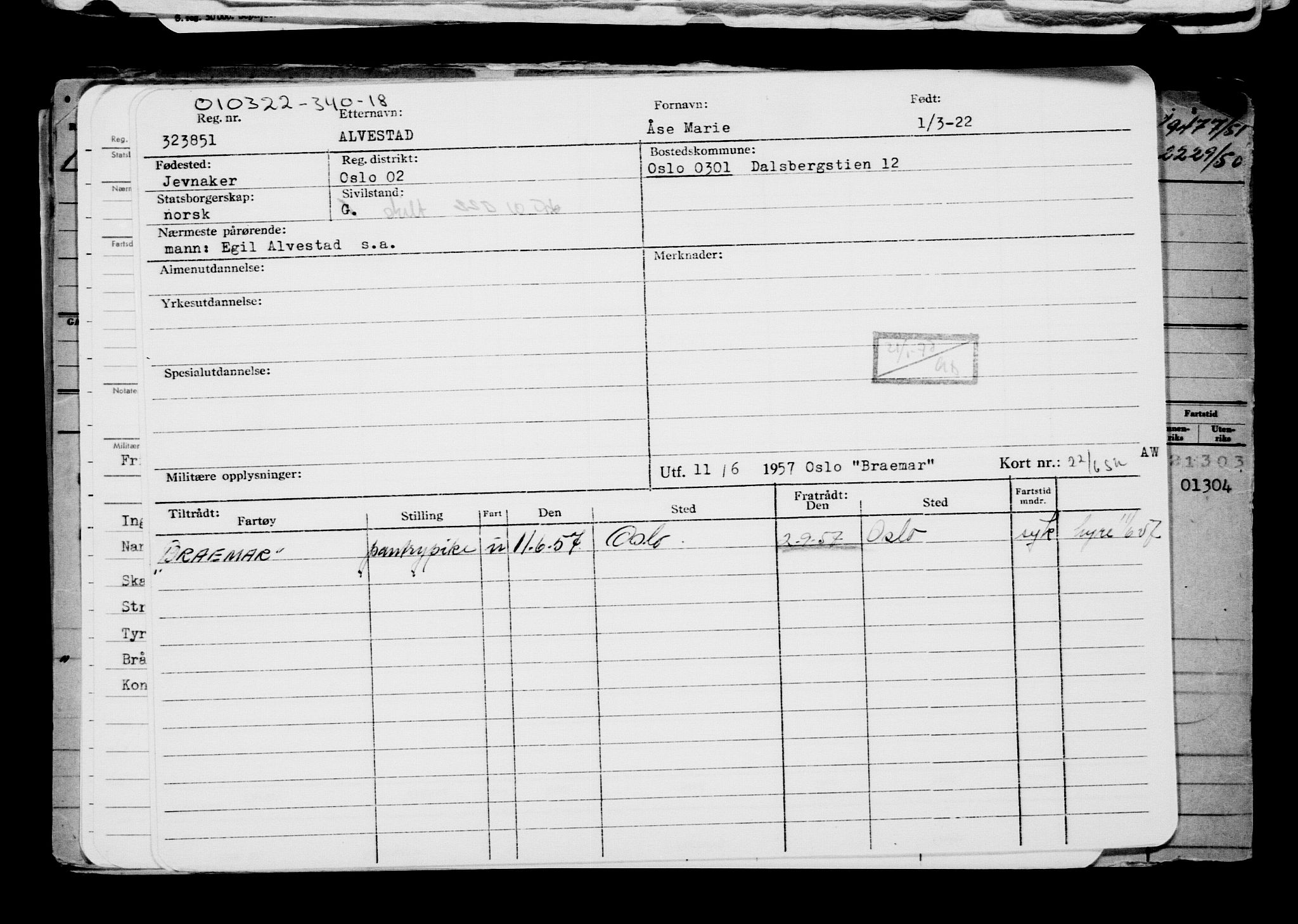 Direktoratet for sjømenn, RA/S-3545/G/Gb/L0203: Hovedkort, 1922, p. 468