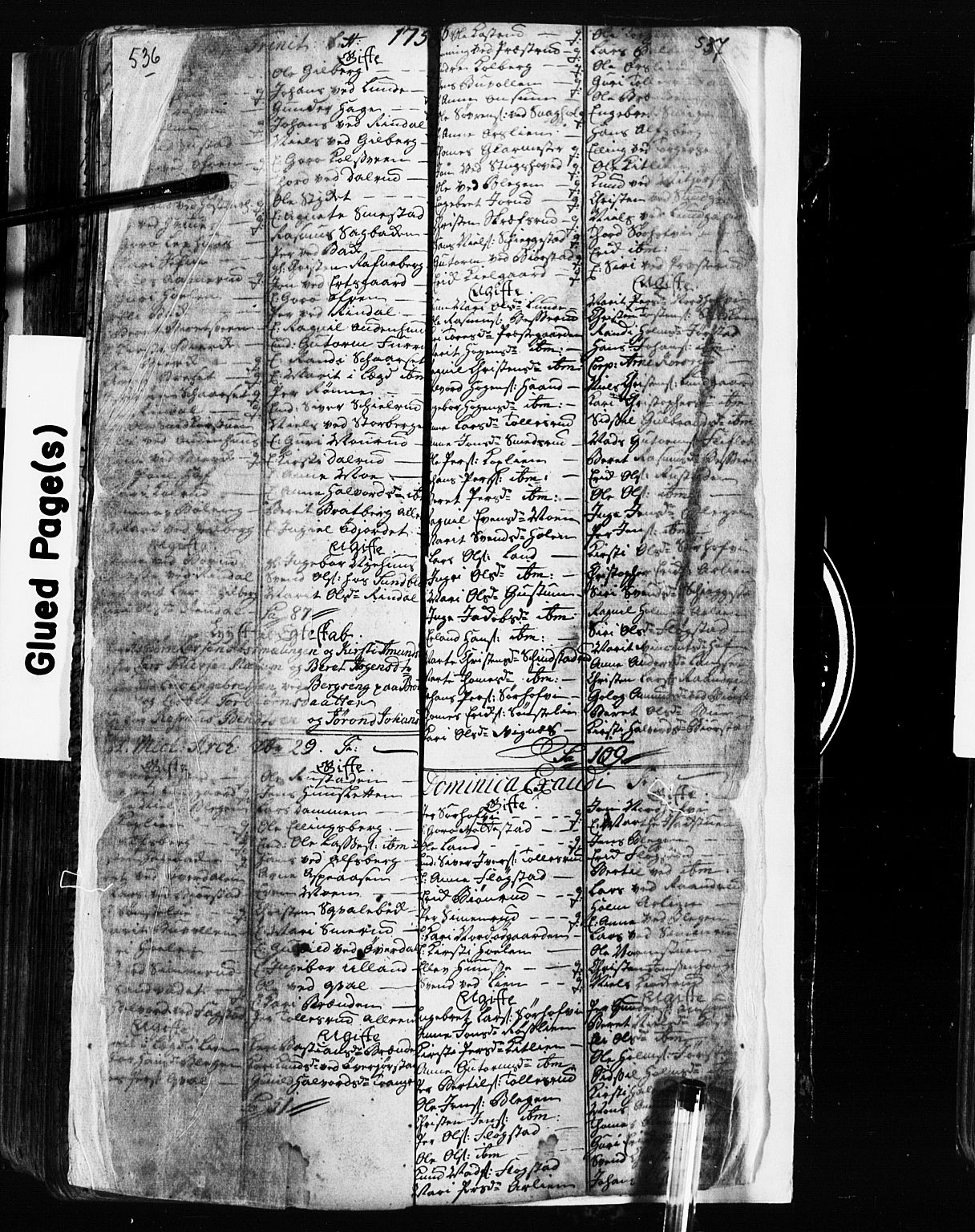 Fåberg prestekontor, SAH/PREST-086/H/Ha/Hab/L0002: Parish register (copy) no. 2, 1741-1756, p. 536-537