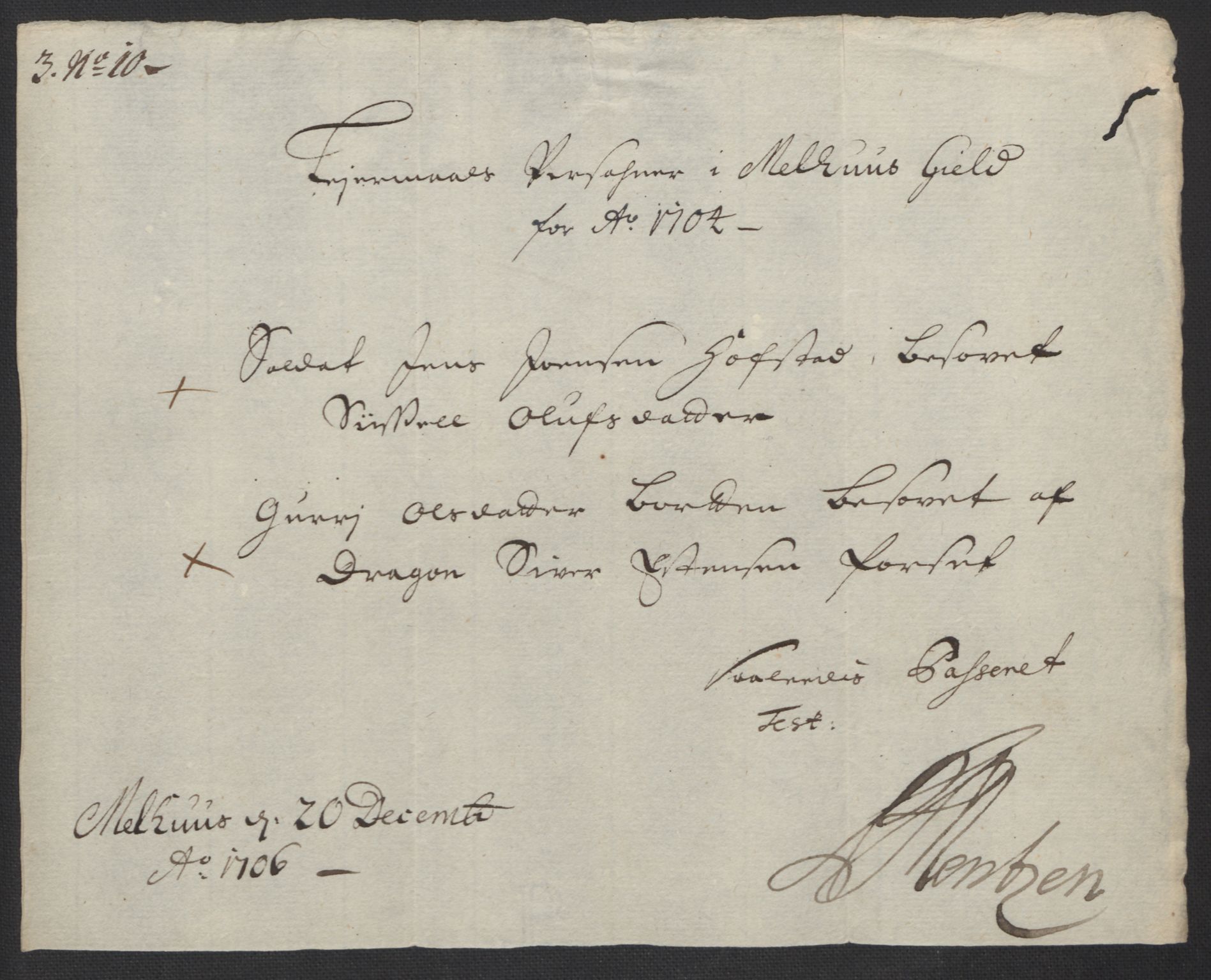 Rentekammeret inntil 1814, Reviderte regnskaper, Fogderegnskap, AV/RA-EA-4092/R60/L3955: Fogderegnskap Orkdal og Gauldal, 1705, p. 544