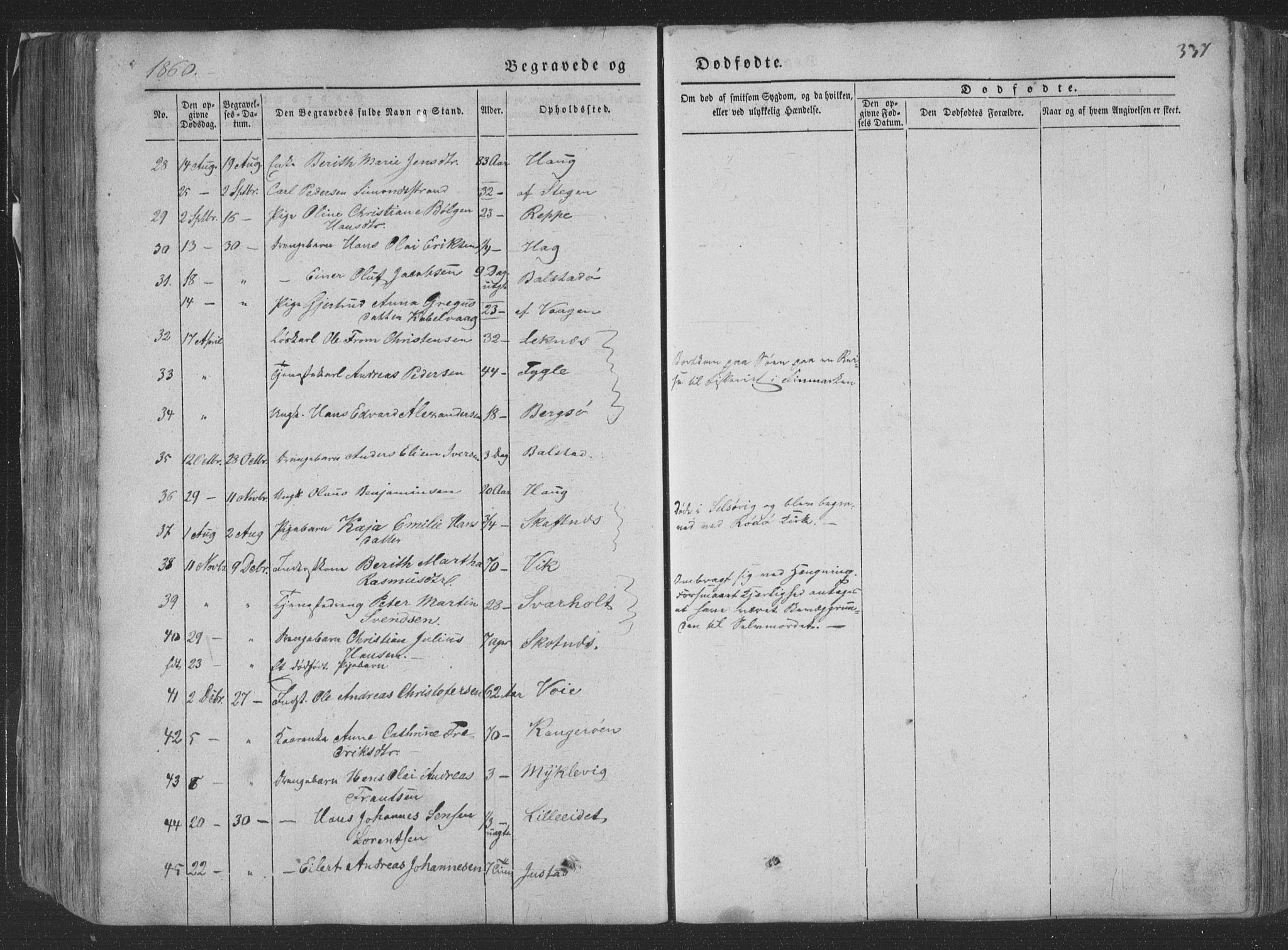 Ministerialprotokoller, klokkerbøker og fødselsregistre - Nordland, AV/SAT-A-1459/881/L1165: Parish register (copy) no. 881C02, 1854-1876, p. 337