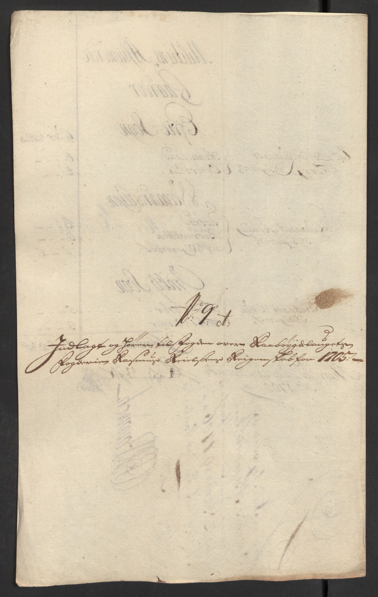 Rentekammeret inntil 1814, Reviderte regnskaper, Fogderegnskap, RA/EA-4092/R40/L2447: Fogderegnskap Råbyggelag, 1703-1705, p. 397