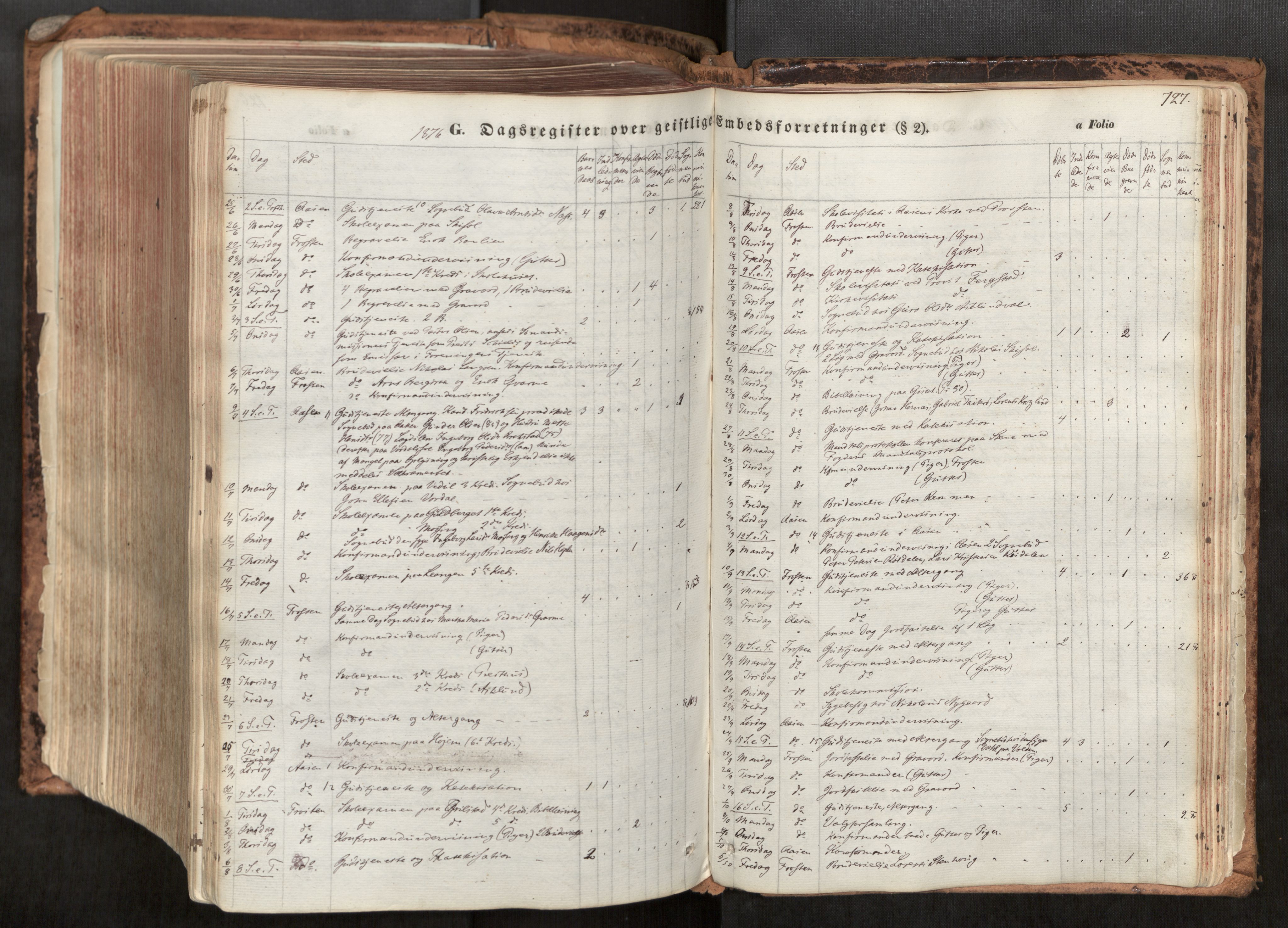 Ministerialprotokoller, klokkerbøker og fødselsregistre - Nord-Trøndelag, SAT/A-1458/713/L0116: Parish register (official) no. 713A07, 1850-1877, p. 727