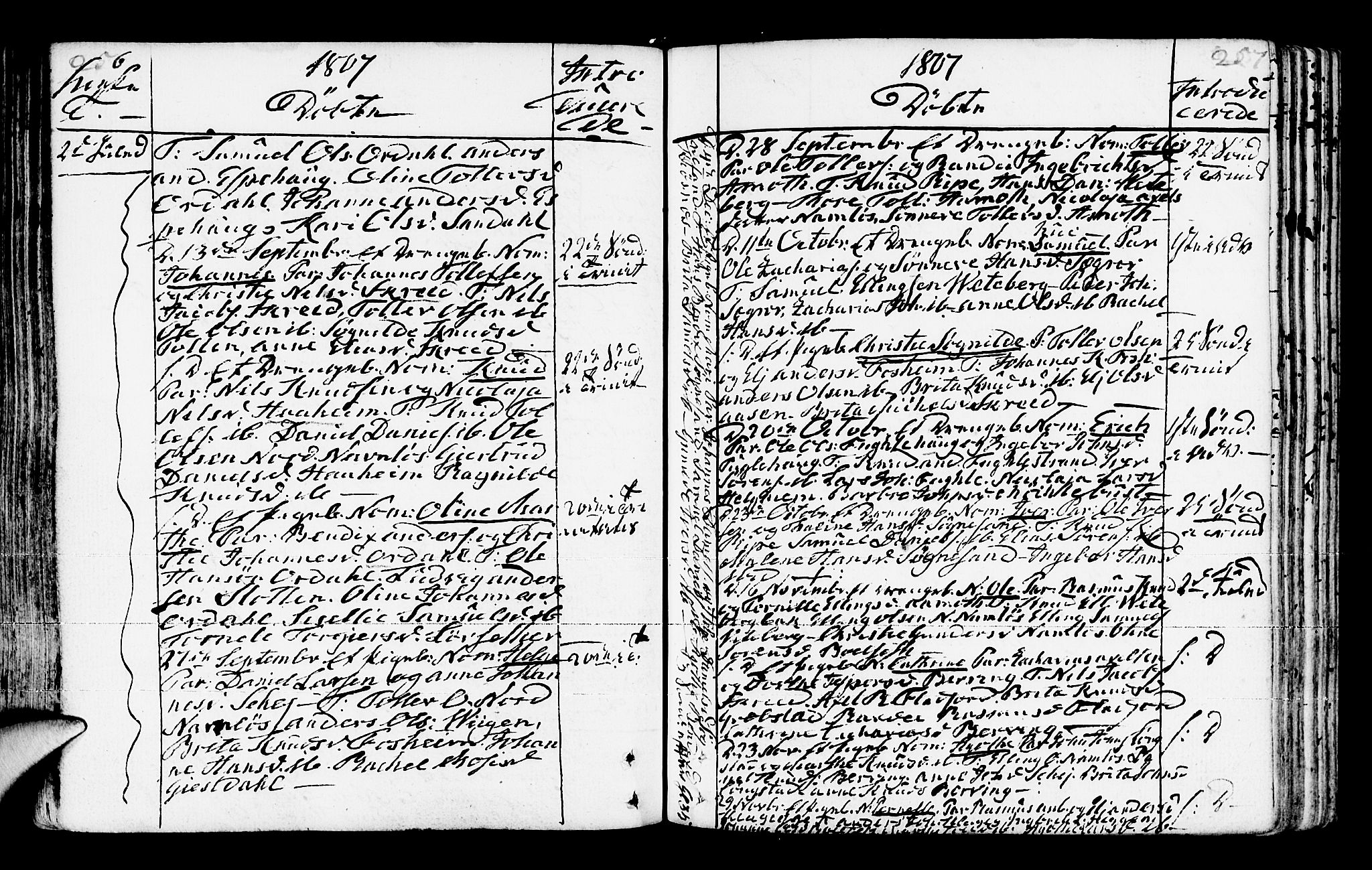 Jølster sokneprestembete, AV/SAB-A-80701/H/Haa/Haaa/L0006: Parish register (official) no. A 6, 1790-1821, p. 256-257