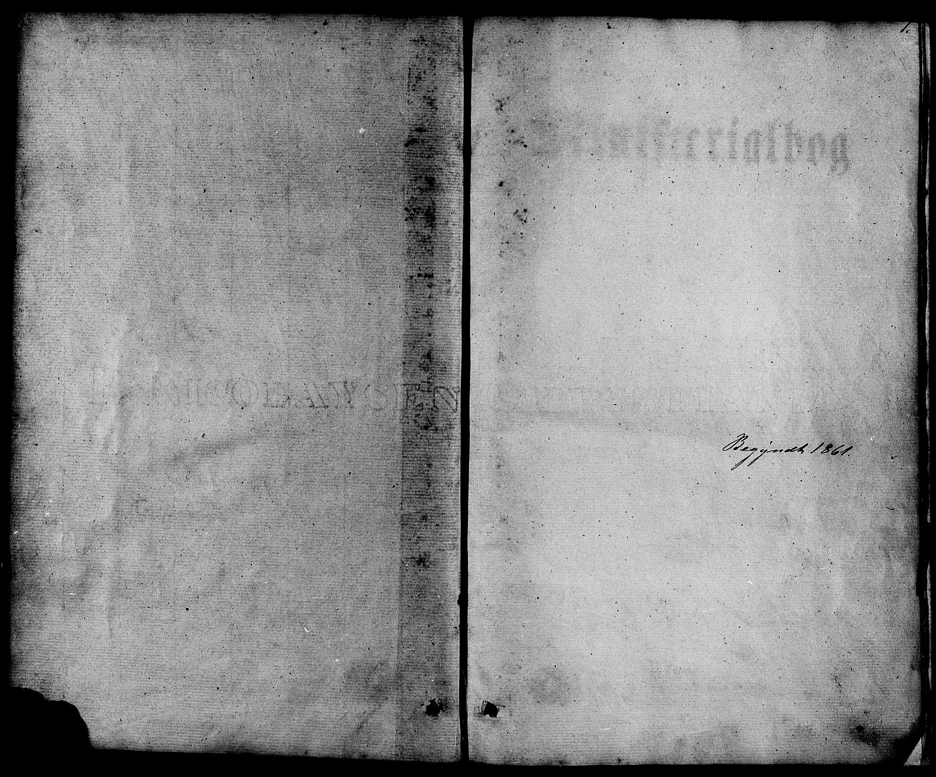 Nedstrand sokneprestkontor, SAST/A-101841/01/IV: Parish register (official) no. A 10, 1861-1887, p. 1