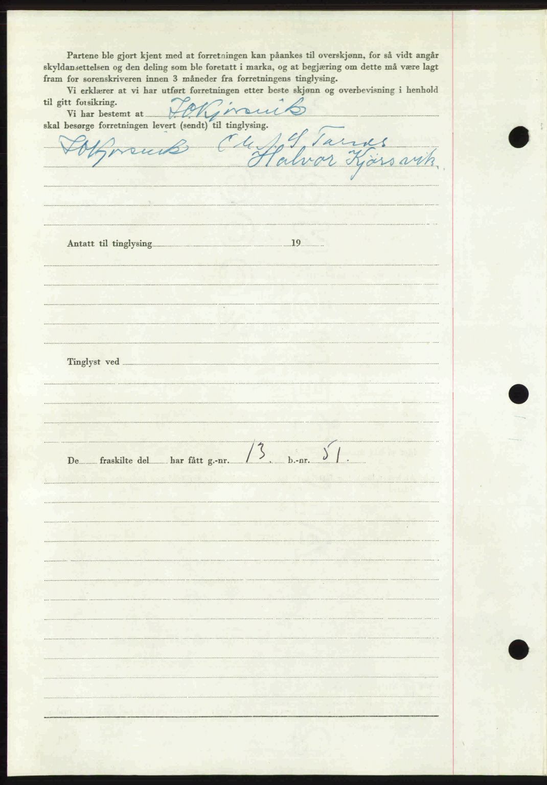 Romsdal sorenskriveri, SAT/A-4149/1/2/2C: Mortgage book no. A33, 1950-1950, Diary no: : 1142/1950