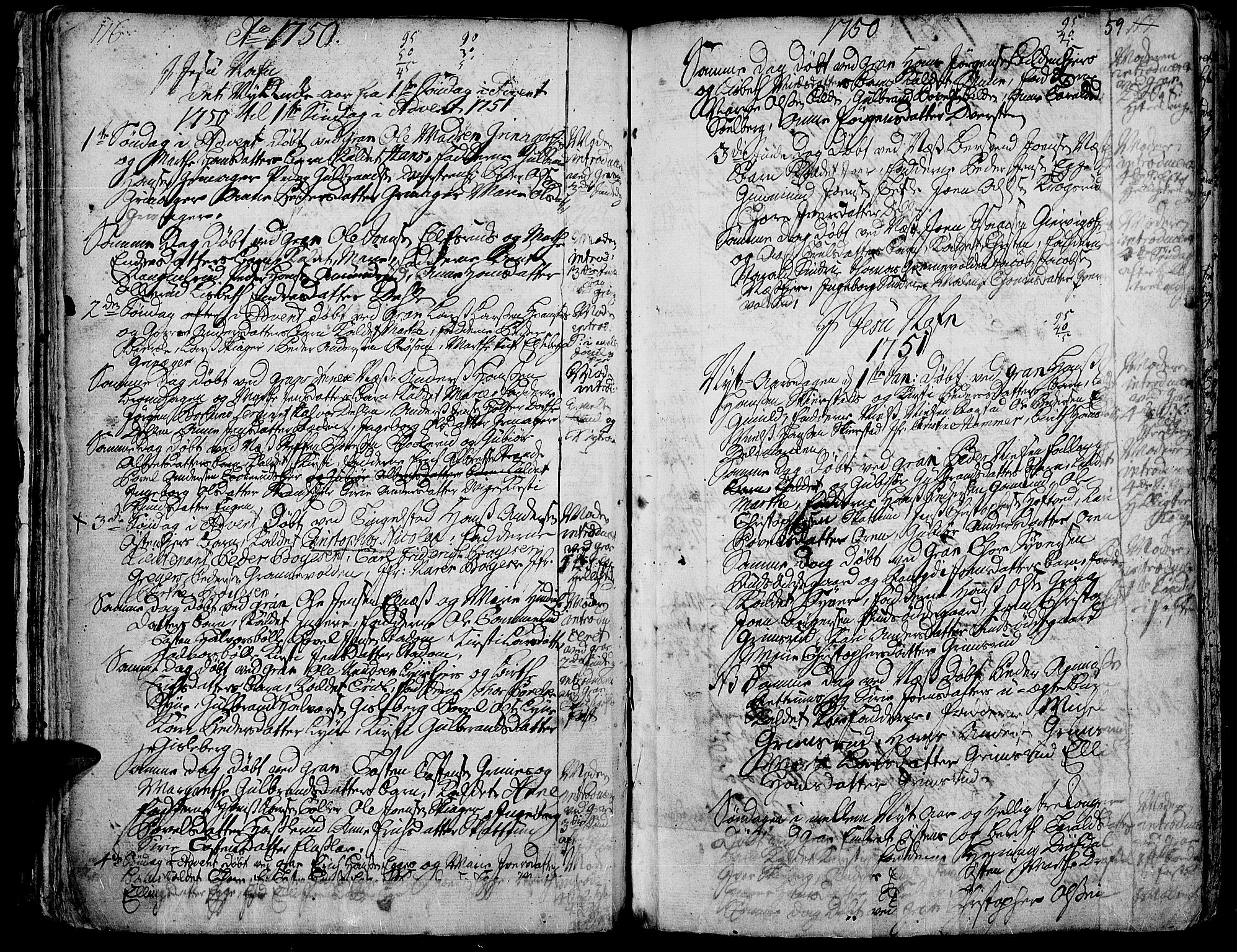 Gran prestekontor, SAH/PREST-112/H/Ha/Haa/L0003: Parish register (official) no. 3, 1745-1758, p. 59
