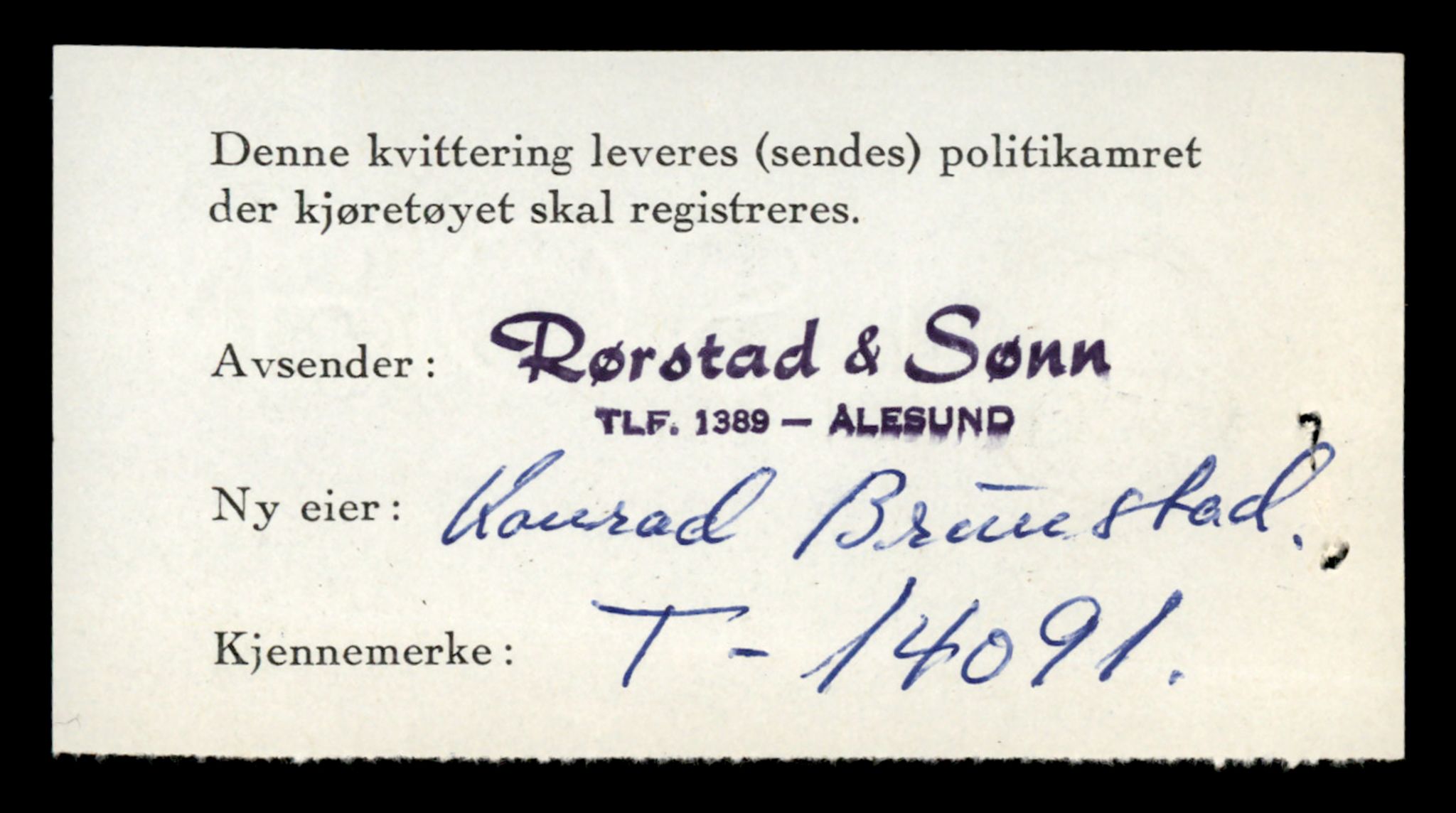 Møre og Romsdal vegkontor - Ålesund trafikkstasjon, AV/SAT-A-4099/F/Fe/L0043: Registreringskort for kjøretøy T 14080 - T 14204, 1927-1998, p. 334