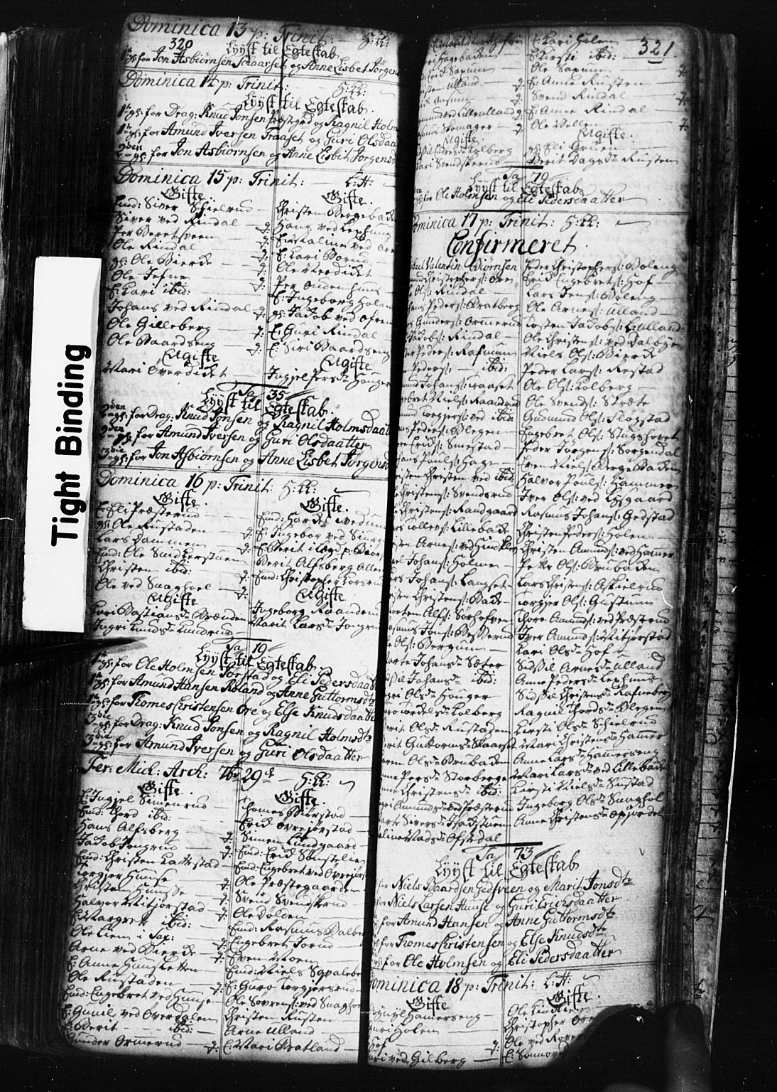 Fåberg prestekontor, SAH/PREST-086/H/Ha/Hab/L0001: Parish register (copy) no. 1, 1727-1767, p. 320-321