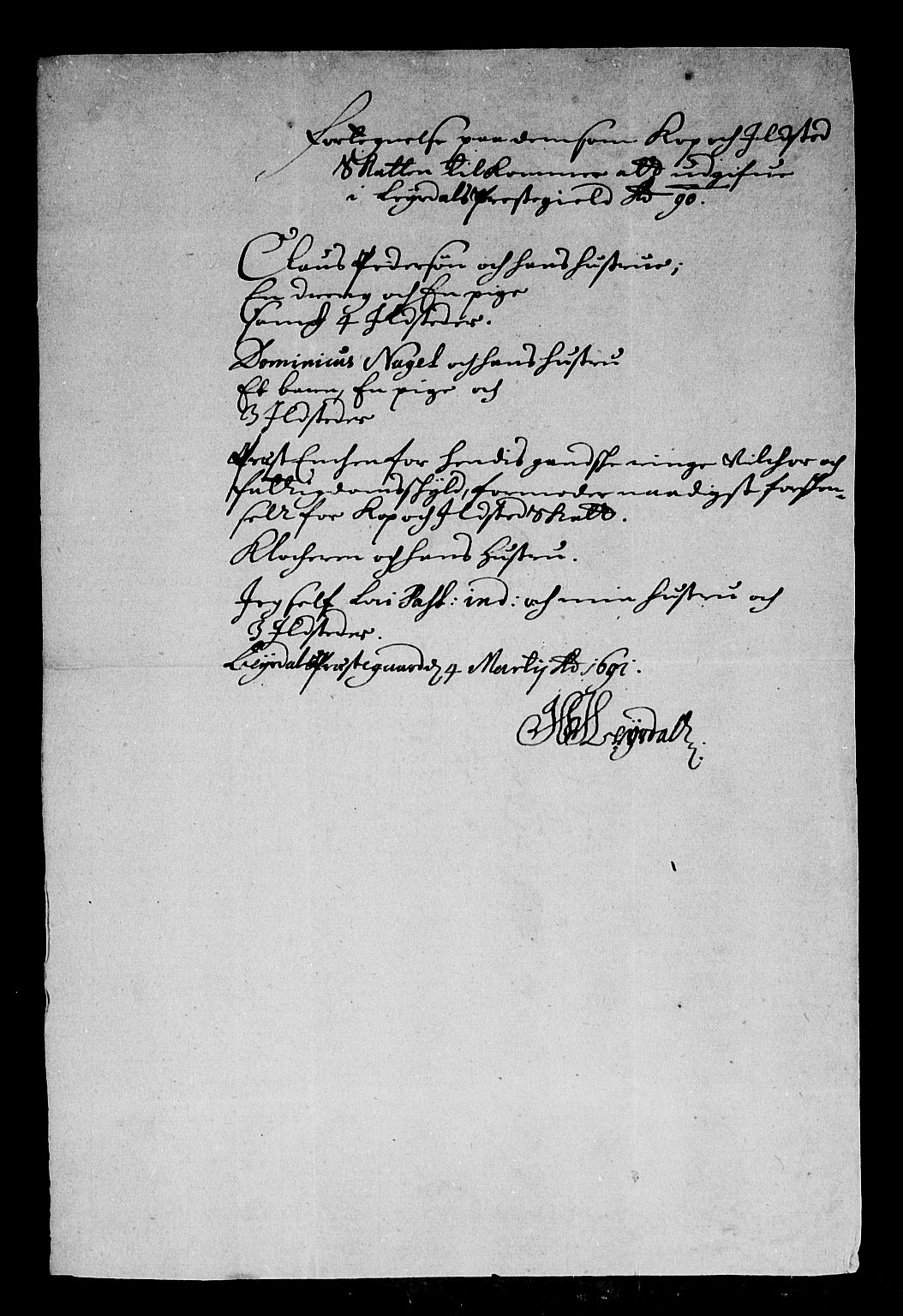 Rentekammeret inntil 1814, Reviderte regnskaper, Stiftamtstueregnskaper, Bergen stiftamt, AV/RA-EA-6043/R/Rc/L0093: Bergen stiftamt, 1690