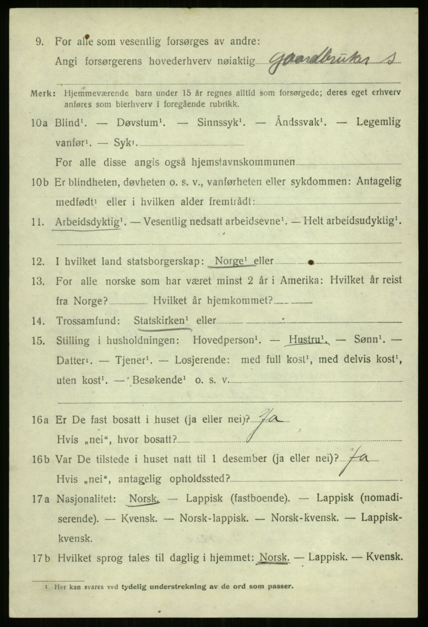 SATØ, 1920 census for Ibestad, 1920, p. 2757