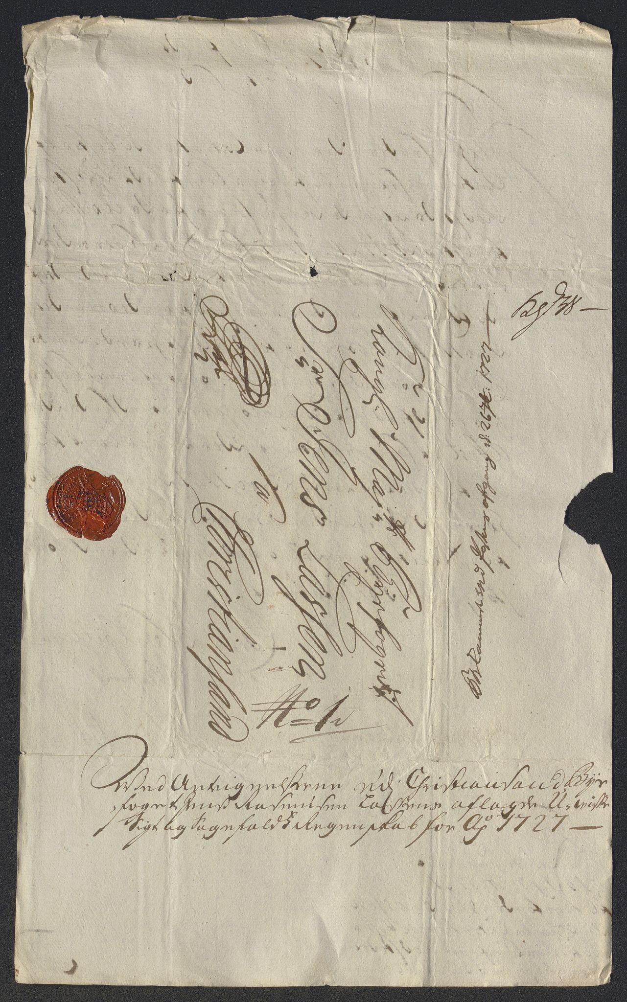Rentekammeret inntil 1814, Reviderte regnskaper, Byregnskaper, AV/RA-EA-4066/R/Rm/L0286: [M19] Sikt og sakefall, 1719-1727, p. 682