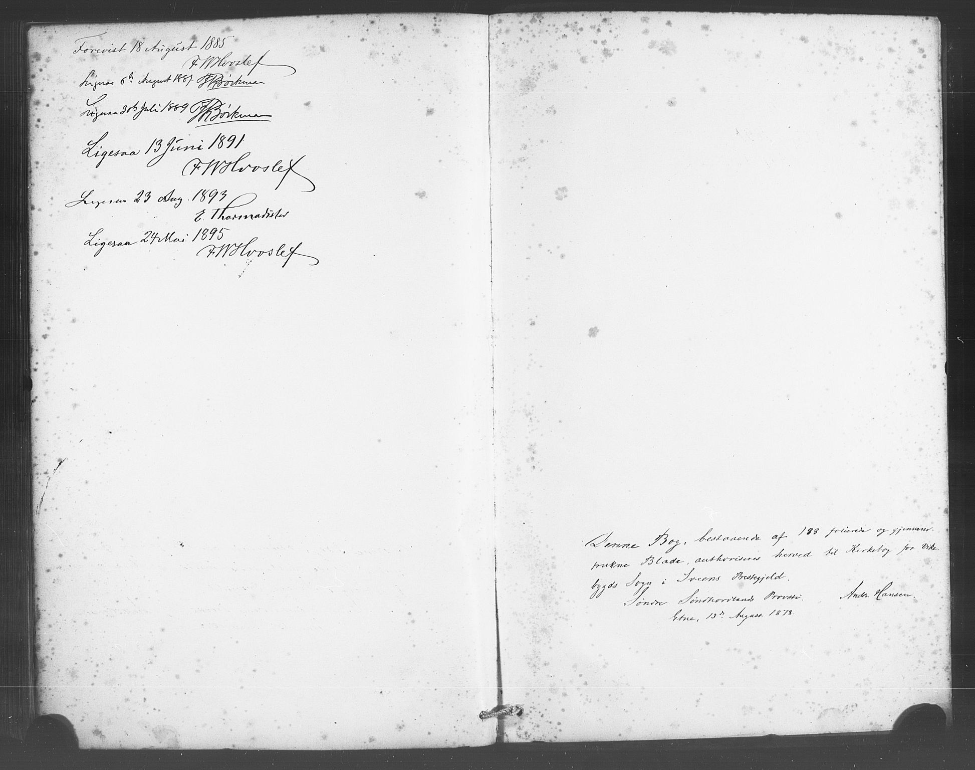 Sveio Sokneprestembete, SAB/A-78501/H/Haa: Parish register (official) no. D 1, 1878-1894