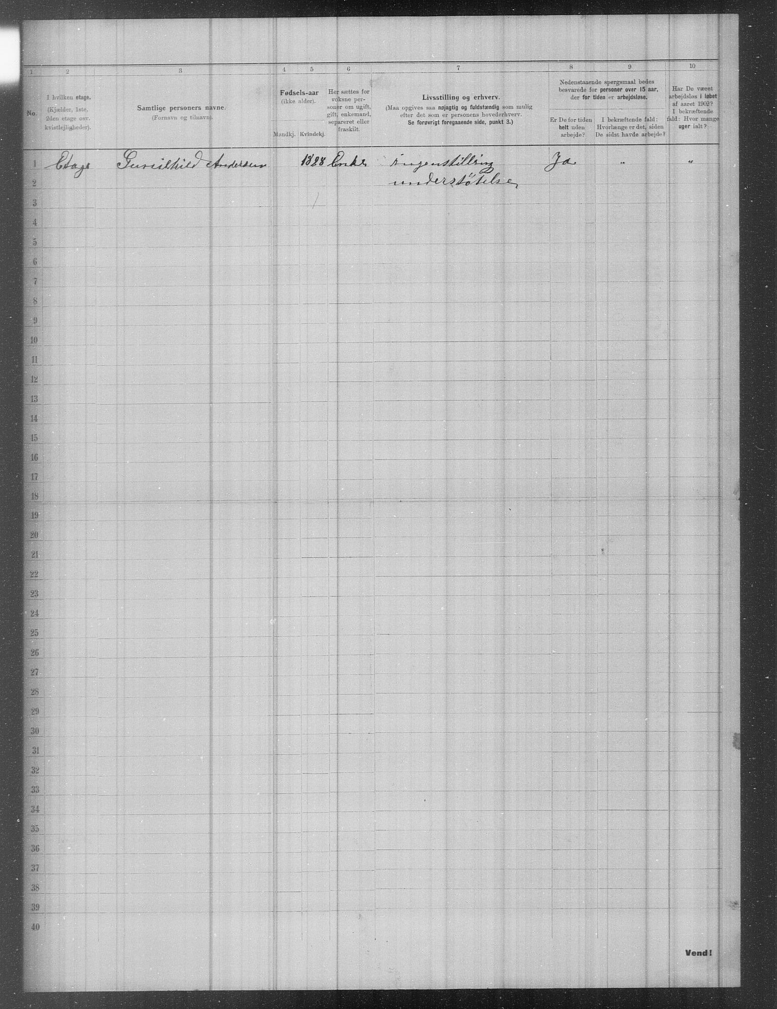 OBA, Municipal Census 1902 for Kristiania, 1902, p. 500