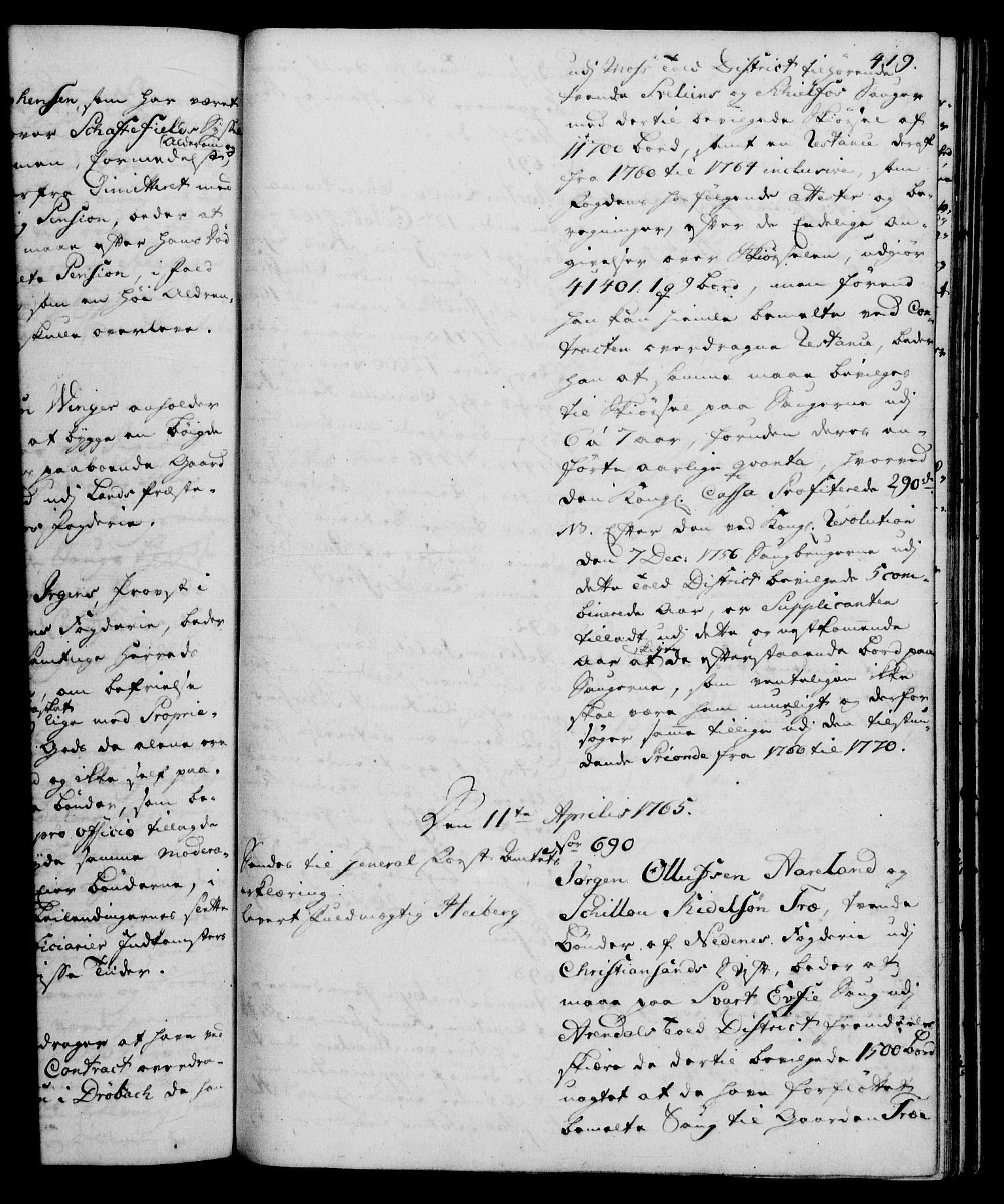 Rentekammeret, Kammerkanselliet, AV/RA-EA-3111/G/Gh/Gha/L0035: Norsk ekstraktmemorialprotokoll (merket RK 53.80), 1759-1771, p. 419