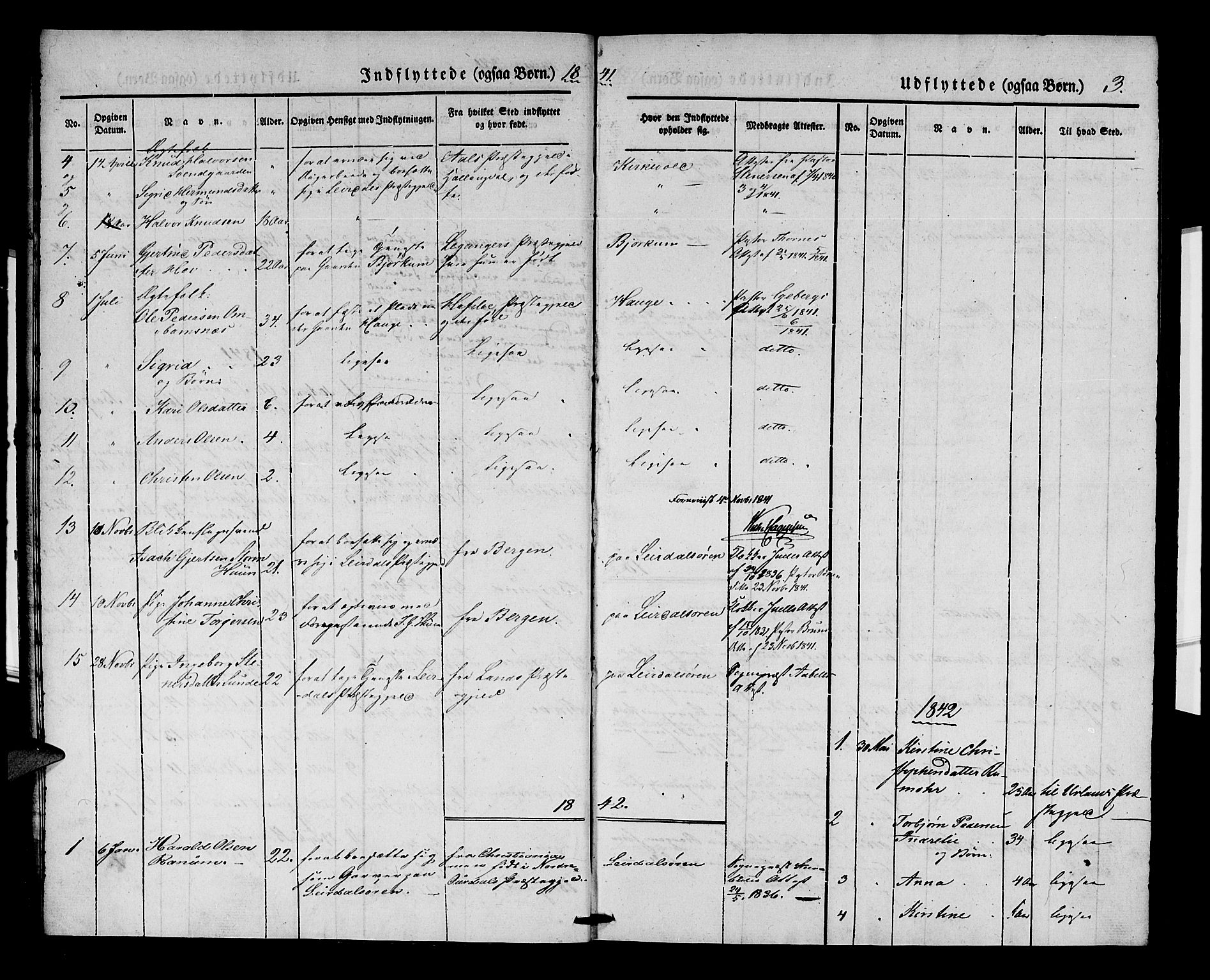Lærdal sokneprestembete, SAB/A-81201: Parish register (official) no. A 10, 1837-1851, p. 3