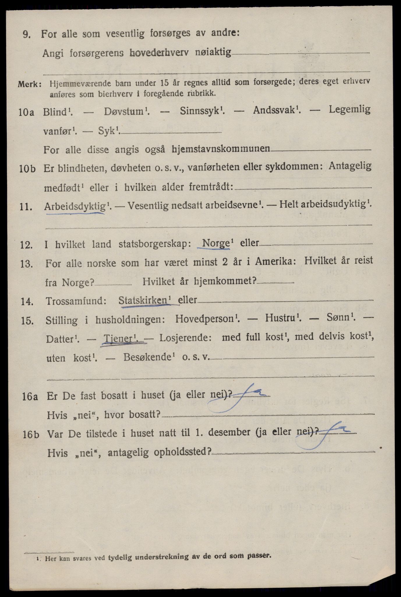 SAKO, 1920 census for Hjartdal, 1920, p. 3999