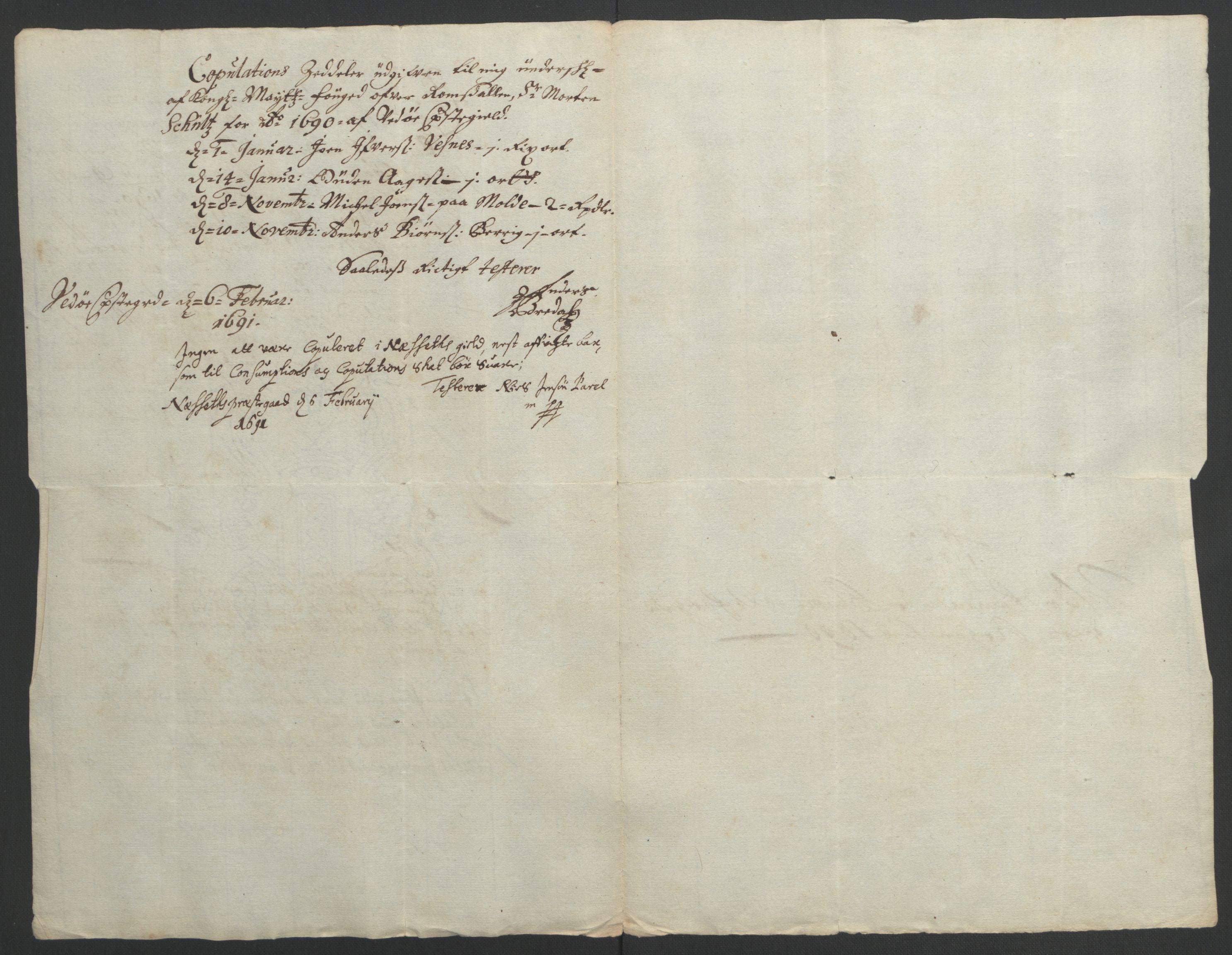 Rentekammeret inntil 1814, Reviderte regnskaper, Fogderegnskap, AV/RA-EA-4092/R55/L3649: Fogderegnskap Romsdal, 1690-1691, p. 102