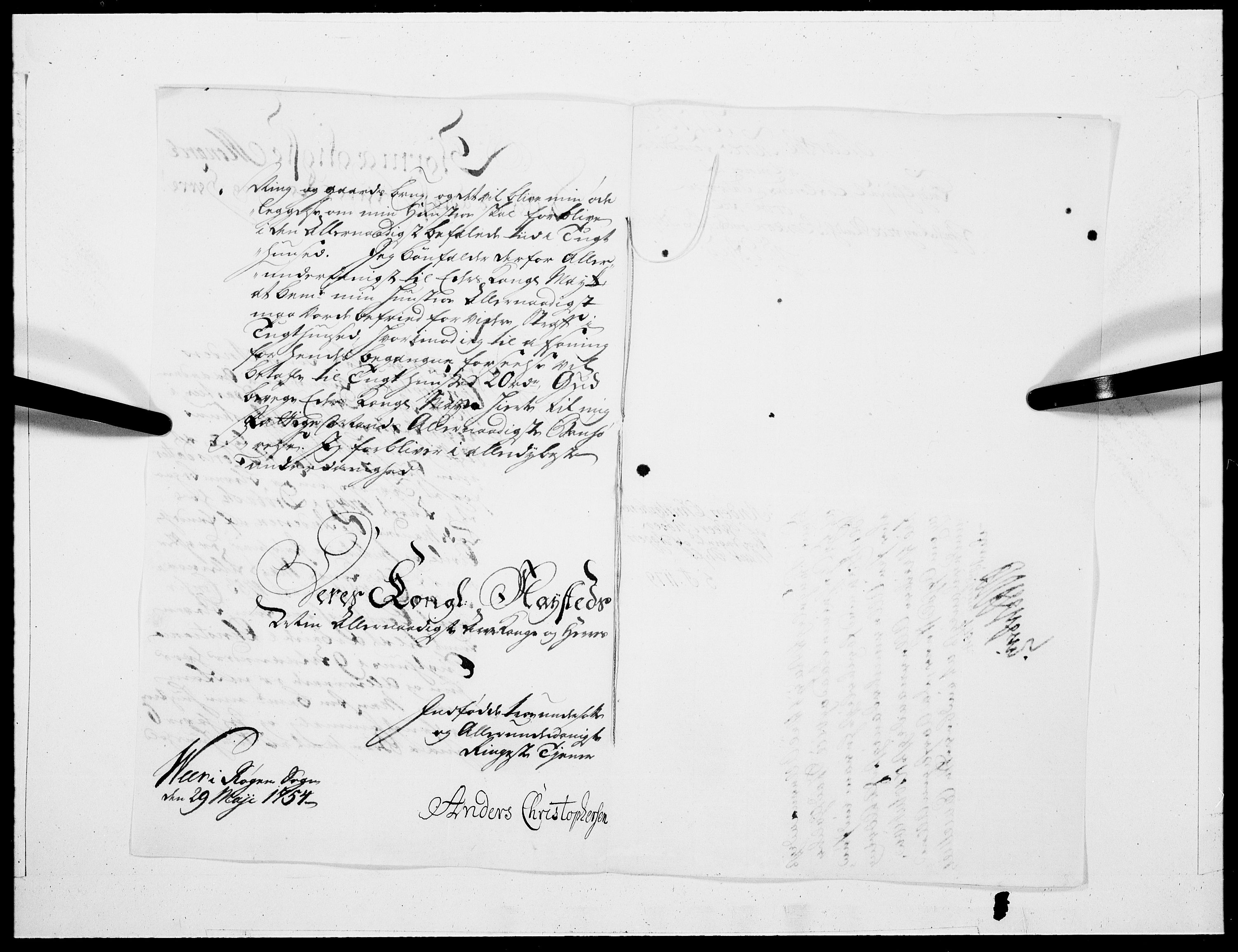 Danske Kanselli 1572-1799, AV/RA-EA-3023/F/Fc/Fcc/Fcca/L0167: Norske innlegg 1572-1799, 1754, p. 134
