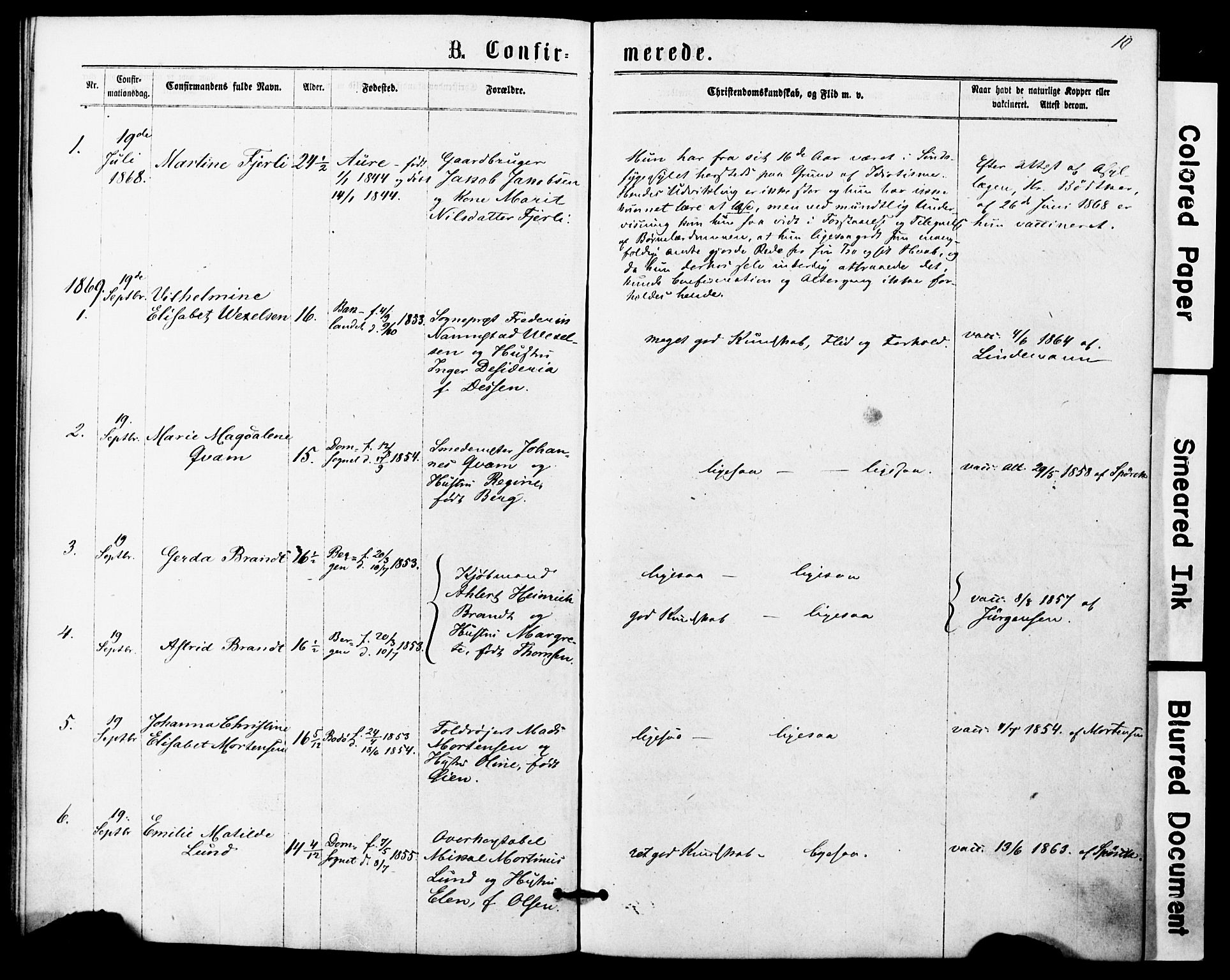 Ministerialprotokoller, klokkerbøker og fødselsregistre - Sør-Trøndelag, SAT/A-1456/623/L0469: Parish register (official) no. 623A03, 1868-1883, p. 10