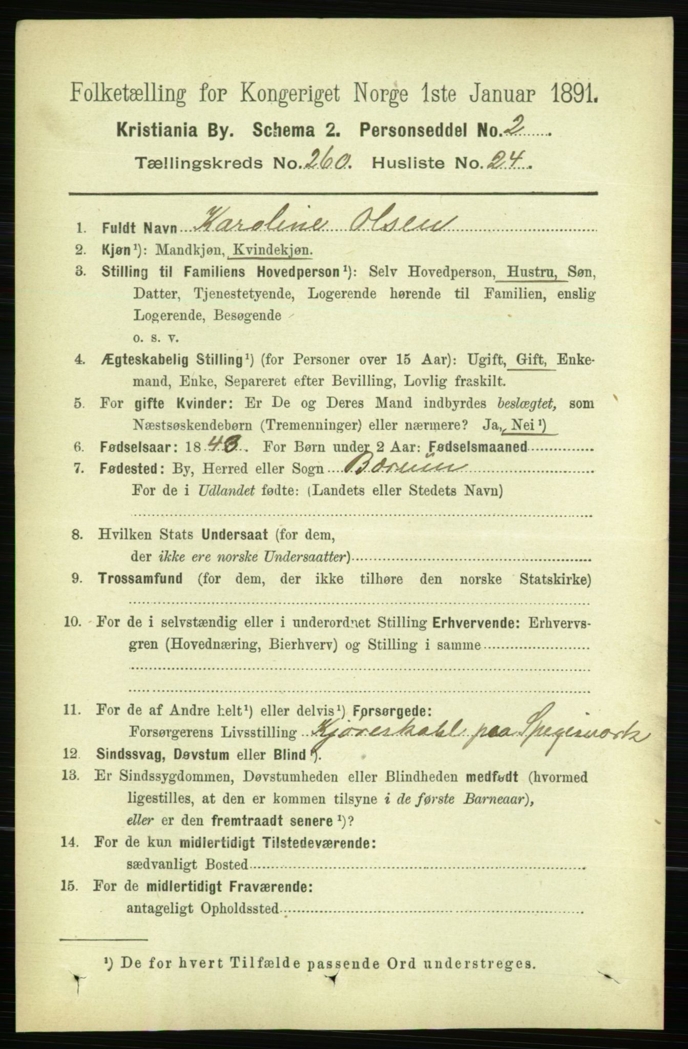 RA, 1891 census for 0301 Kristiania, 1891, p. 158140