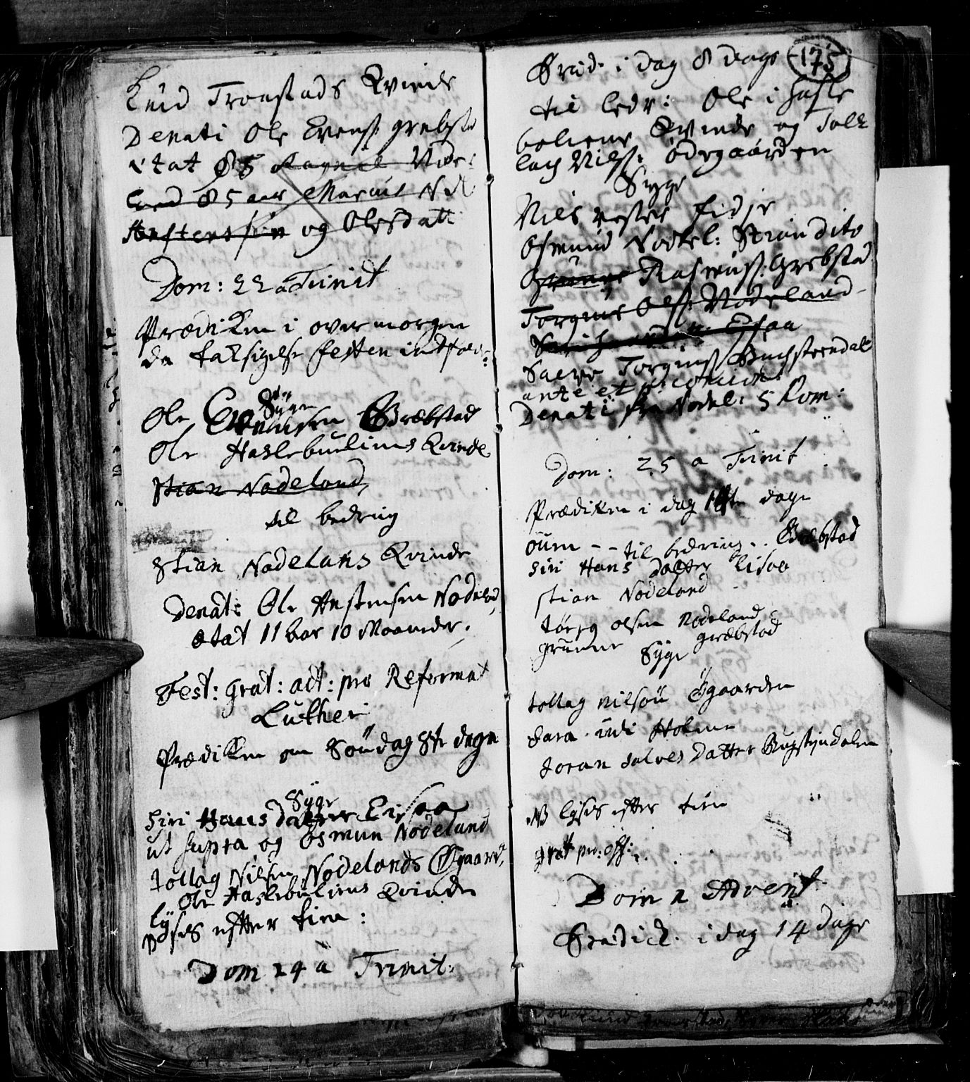 Søgne sokneprestkontor, SAK/1111-0037/F/Fa/Faa/L0001: Parish register (official) no. A 1, 1716-1740, p. 175