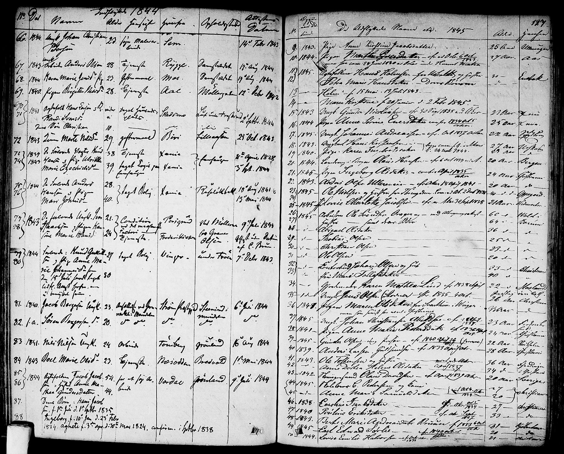 Aker prestekontor kirkebøker, AV/SAO-A-10861/F/L0018: Parish register (official) no. 17, 1829-1852, p. 127