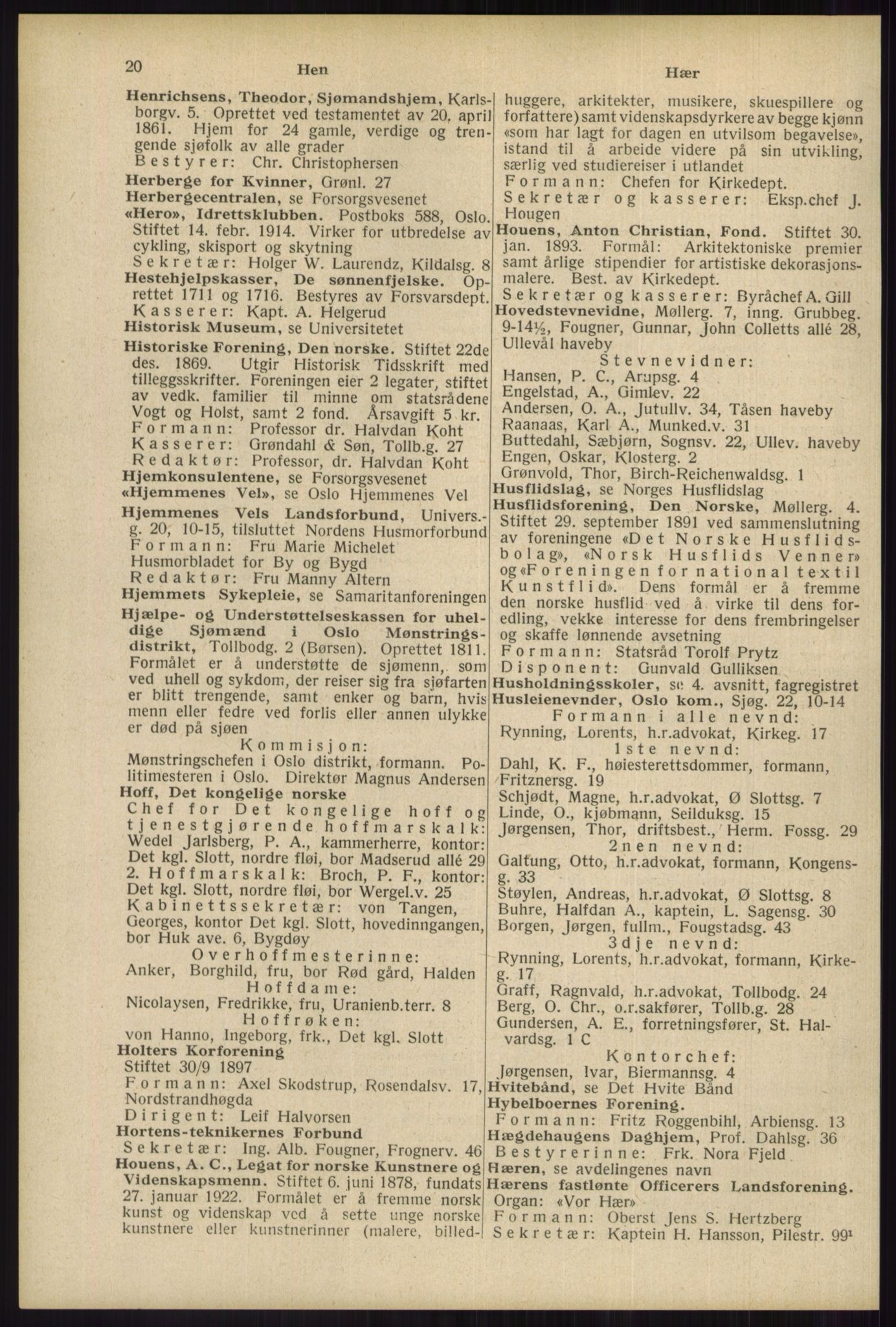 Kristiania/Oslo adressebok, PUBL/-, 1934, p. 20