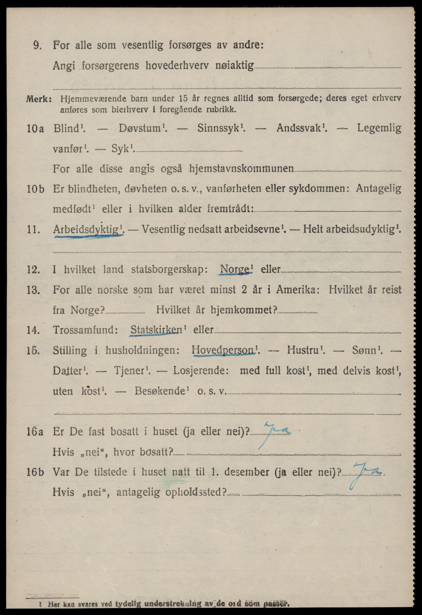 SAT, 1920 census for Vestnes, 1920, p. 3878