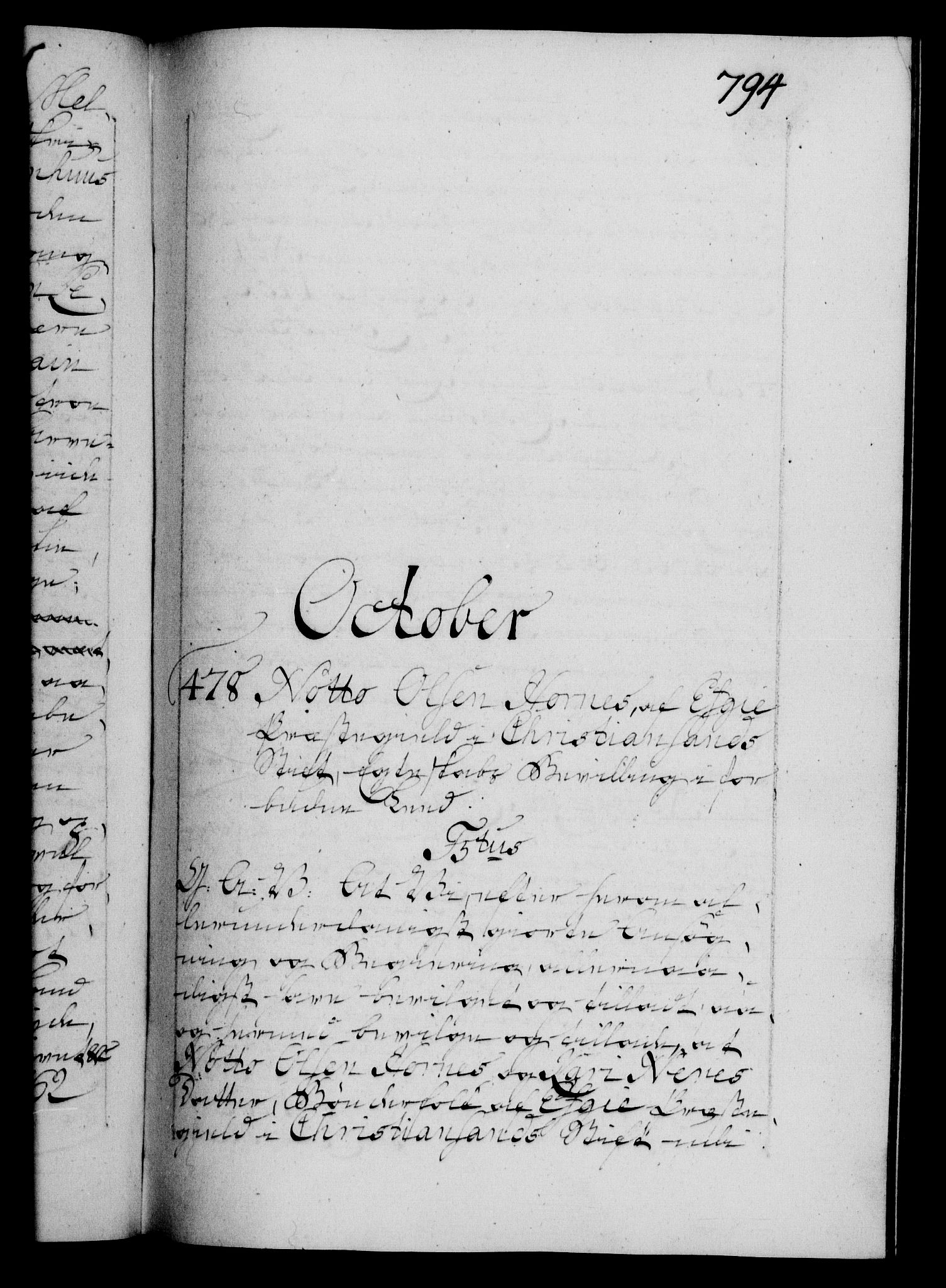 Danske Kanselli 1572-1799, RA/EA-3023/F/Fc/Fca/Fcaa/L0037: Norske registre, 1751-1752, p. 794a