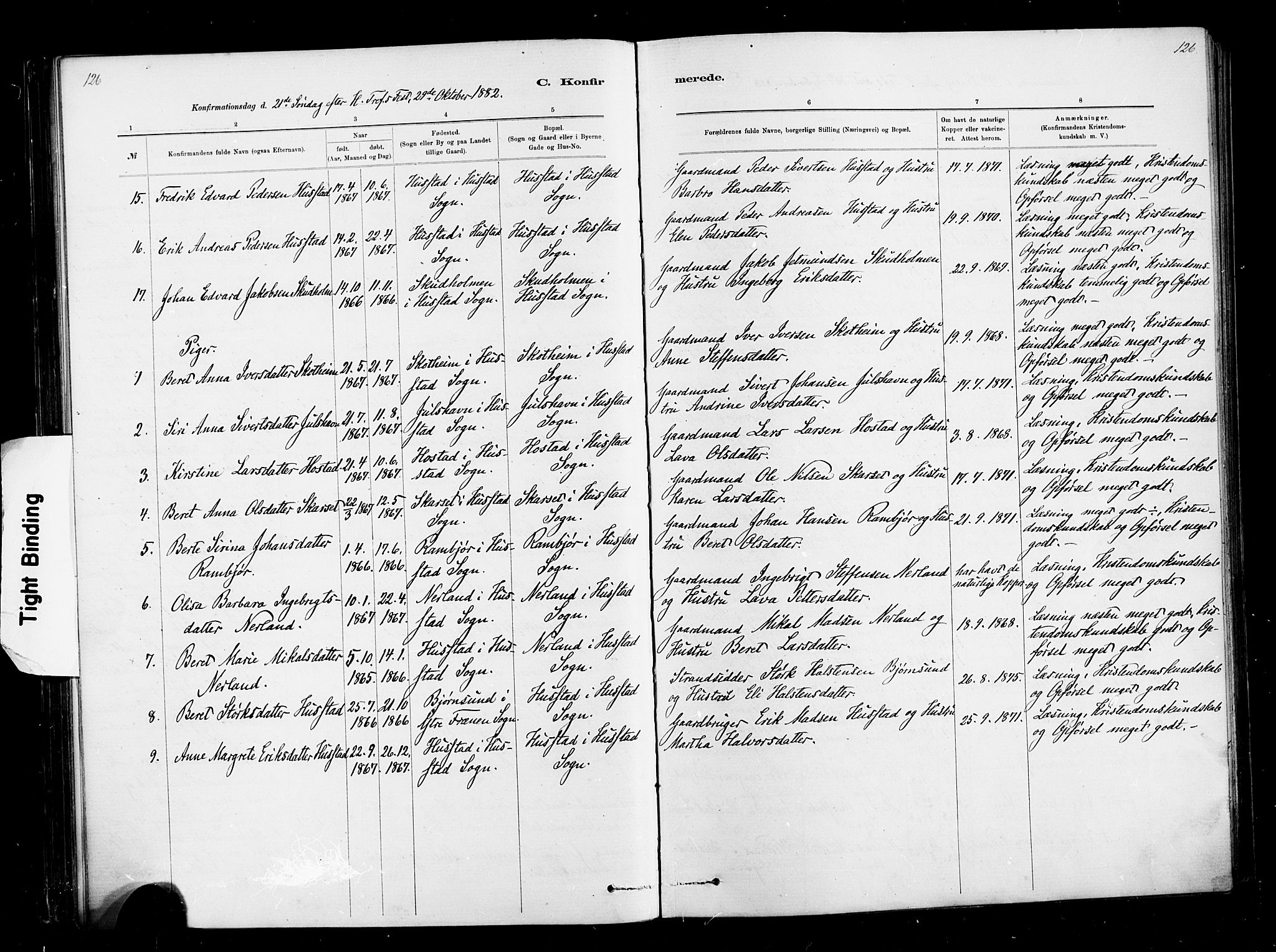 Ministerialprotokoller, klokkerbøker og fødselsregistre - Møre og Romsdal, AV/SAT-A-1454/567/L0778: Parish register (official) no. 567A01, 1881-1903, p. 126