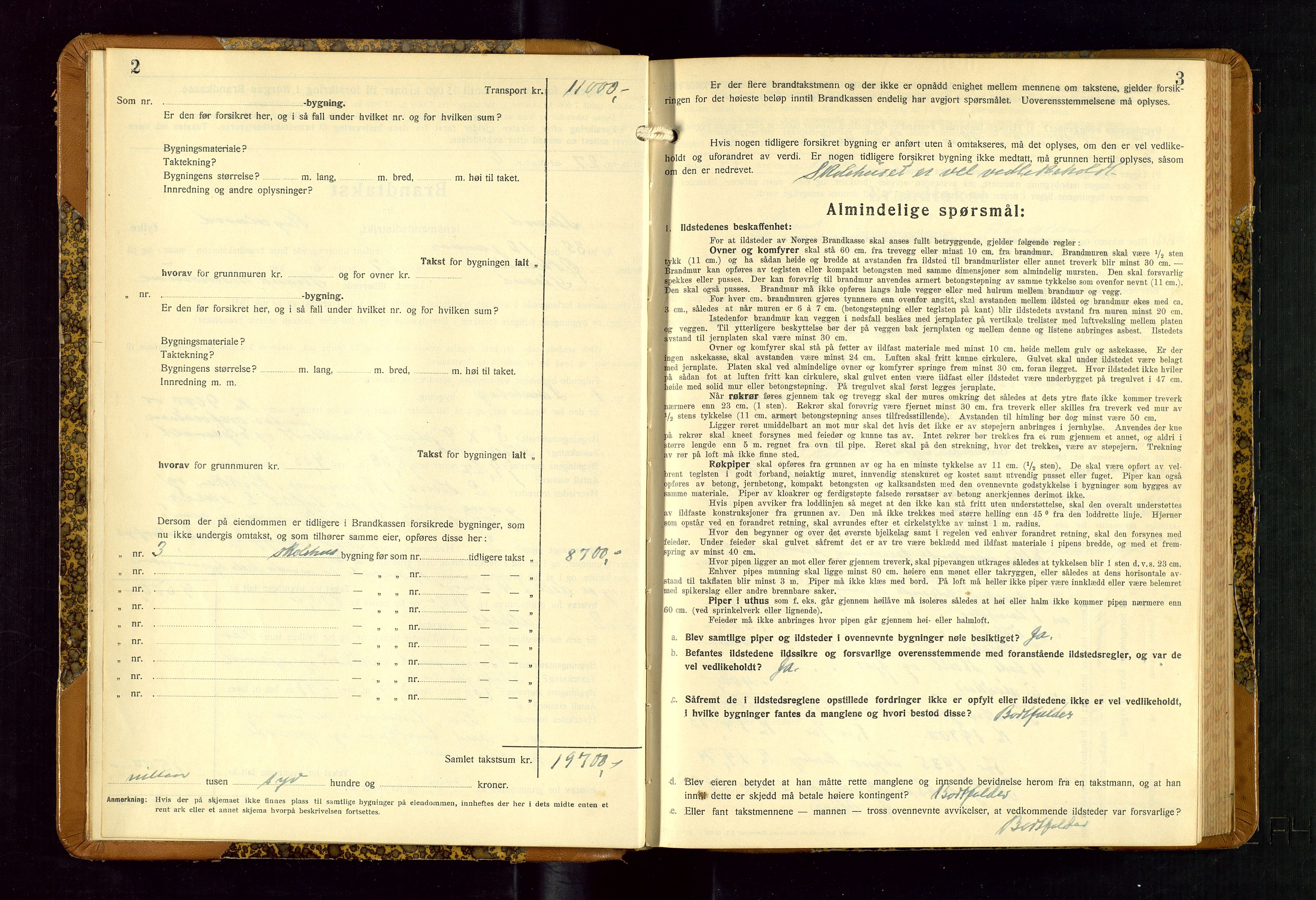 Strand og Forsand lensmannskontor, AV/SAST-A-100451/Gob/L0001: Branntakstprotokoll, 1935-1942, p. 2-3