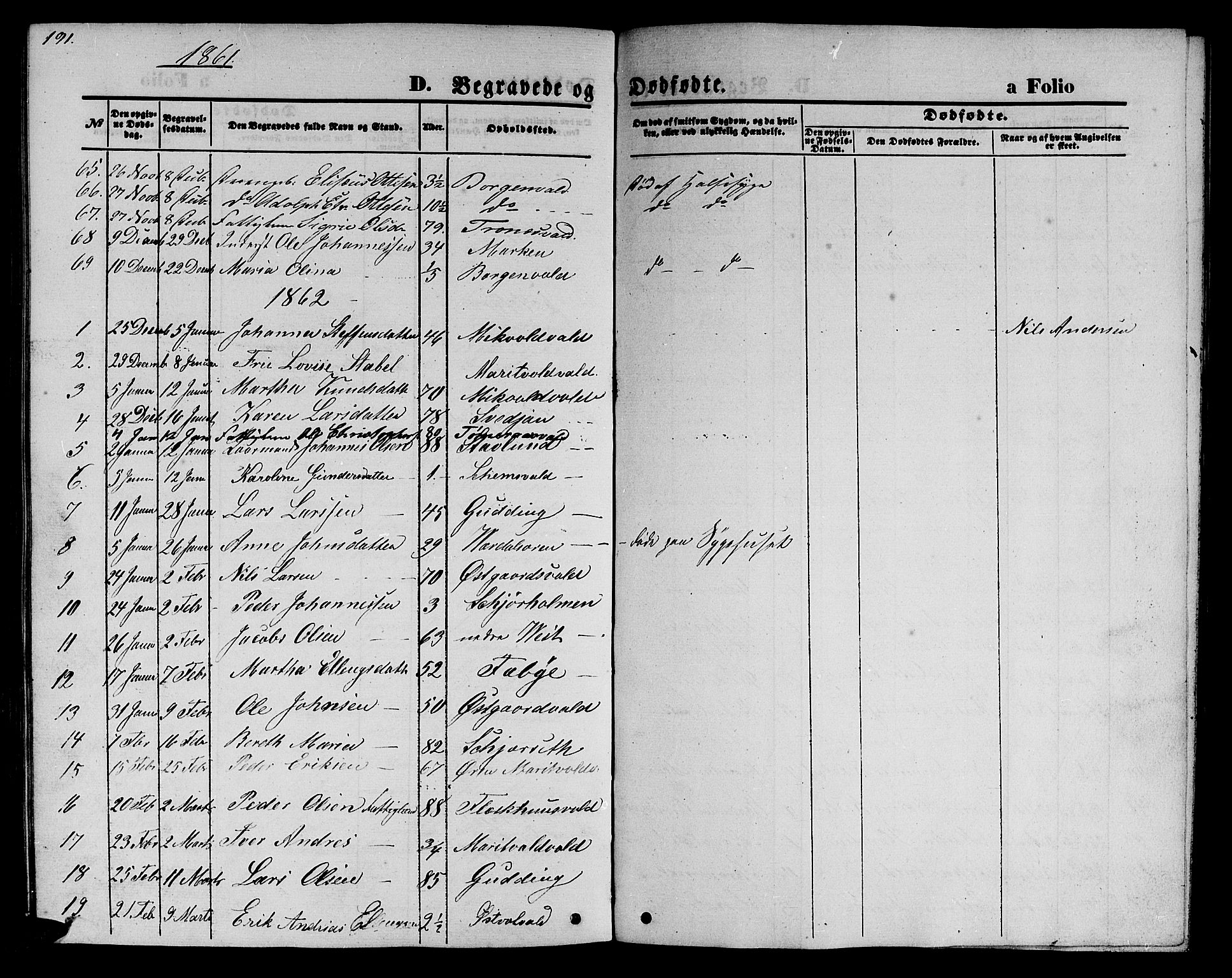 Ministerialprotokoller, klokkerbøker og fødselsregistre - Nord-Trøndelag, SAT/A-1458/723/L0254: Parish register (copy) no. 723C02, 1858-1868, p. 191