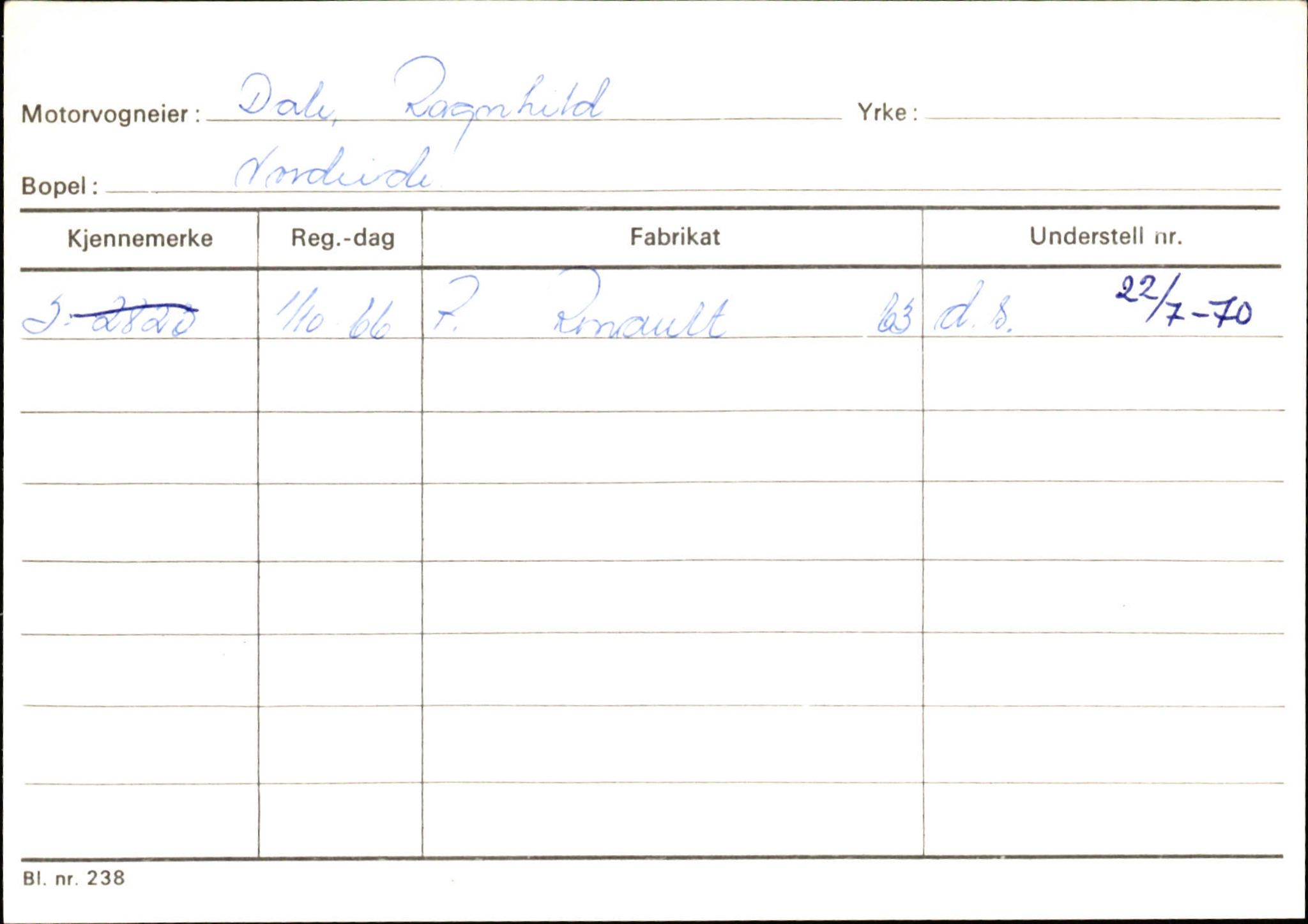 Statens vegvesen, Sogn og Fjordane vegkontor, SAB/A-5301/4/F/L0130: Eigarregister Eid T-Å. Høyanger A-O, 1945-1975, p. 876