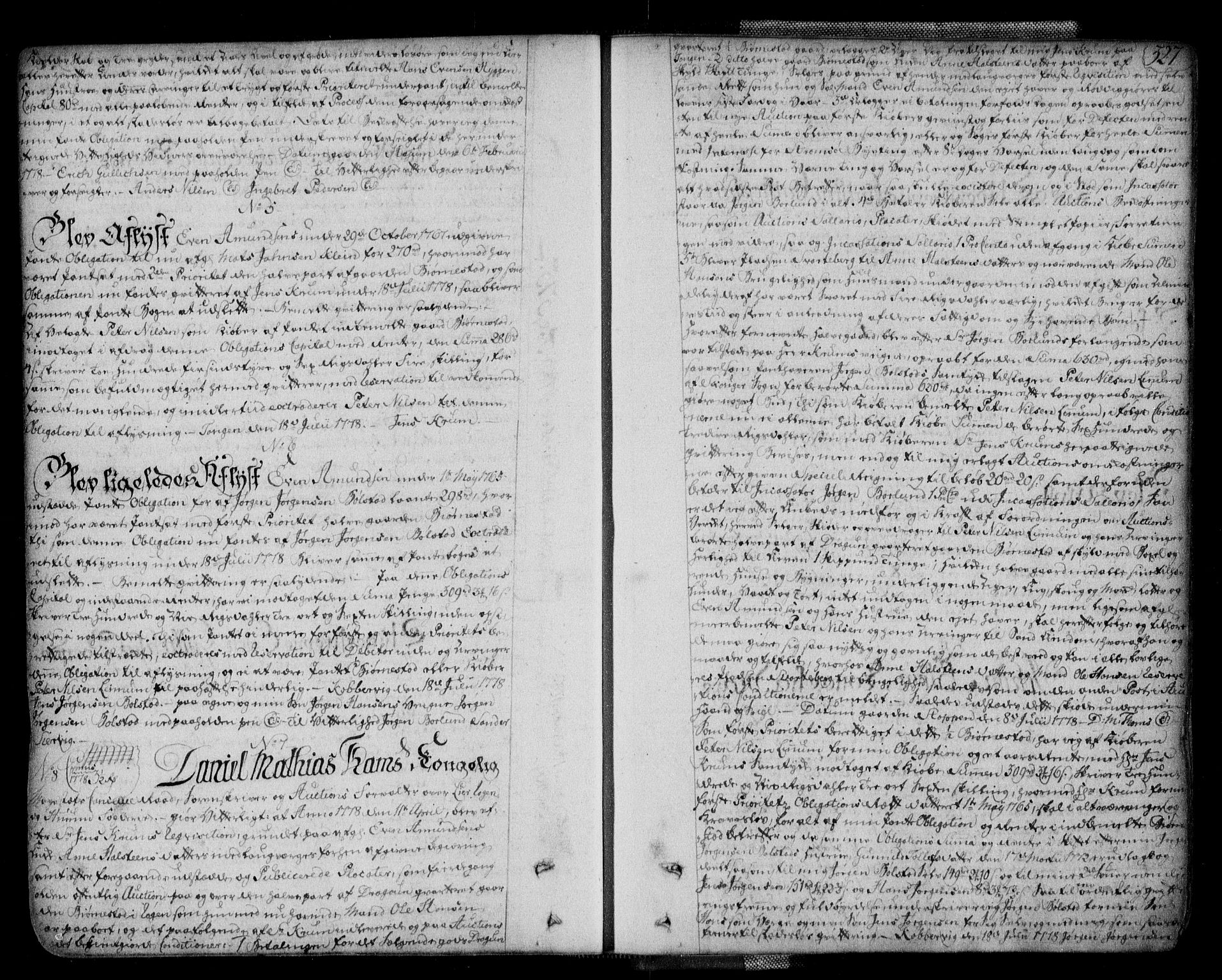 Lier, Røyken og Hurum sorenskriveri, AV/SAKO-A-89/G/Ga/Gaa/L0004a: Mortgage book no. IVa, 1771-1779, p. 327